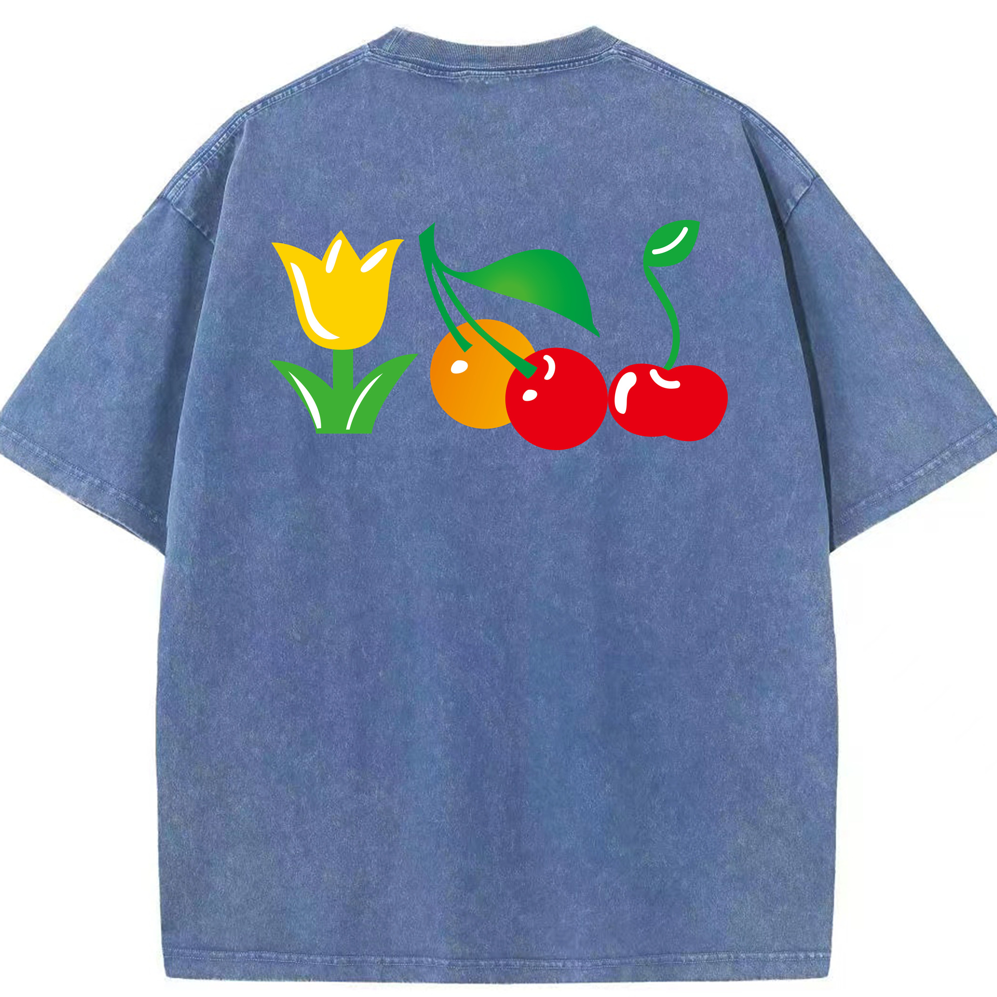 （画像用） Hello Kitty ハローキティ 綿100% ヴィンテージ風 半袖Tシャツ（背面プリント）