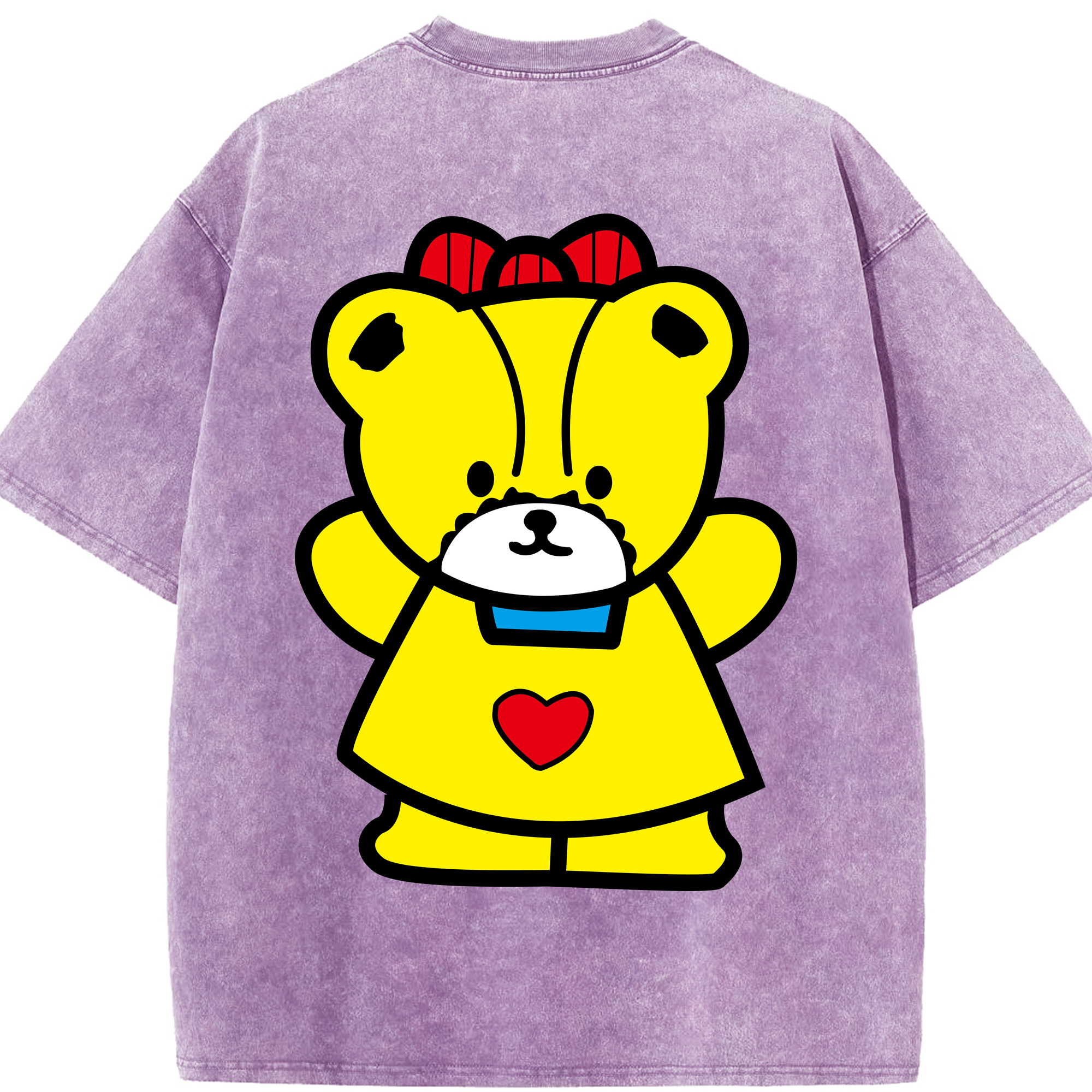 （画像用） Hello Kitty ハローキティ 綿100% ヴィンテージ風 半袖Tシャツ（背面プリント）