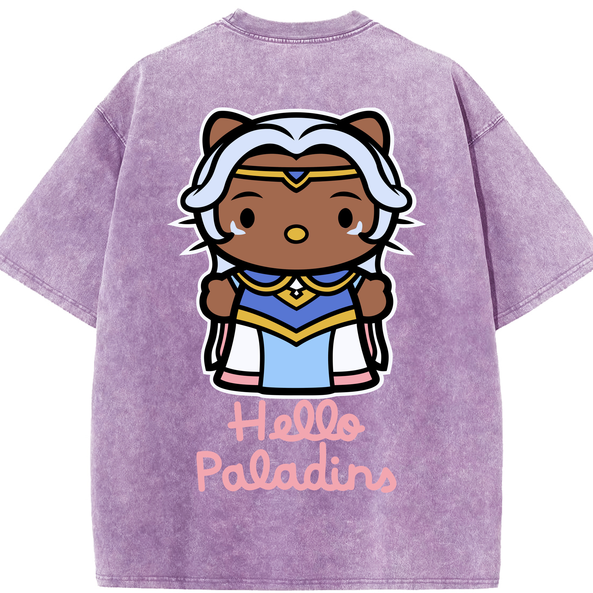 （画像用） Hello Kitty ハローキティ 綿100% ヴィンテージ風 半袖Tシャツ（背面プリント）
