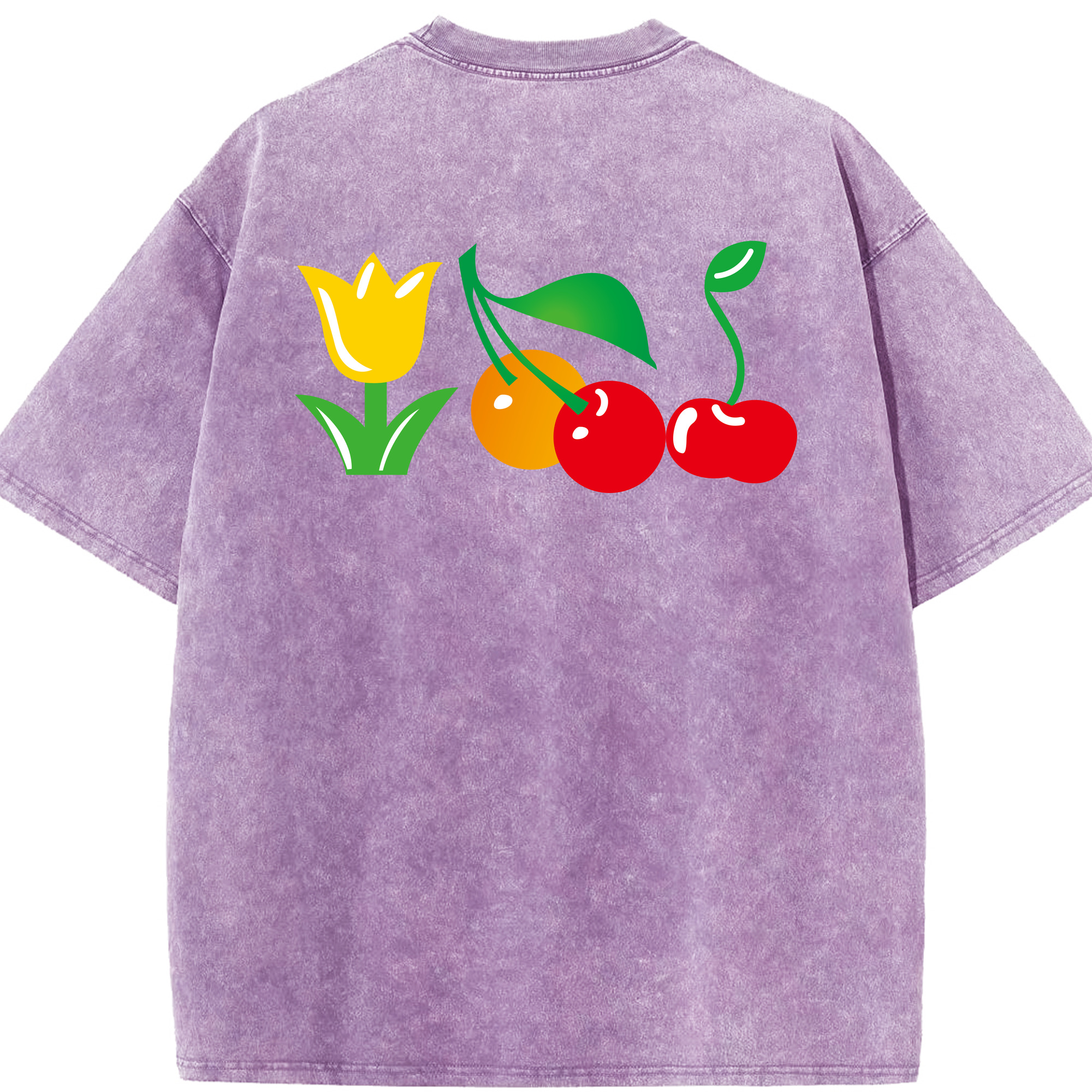 （画像用） Hello Kitty ハローキティ 綿100% ヴィンテージ風 半袖Tシャツ（背面プリント）