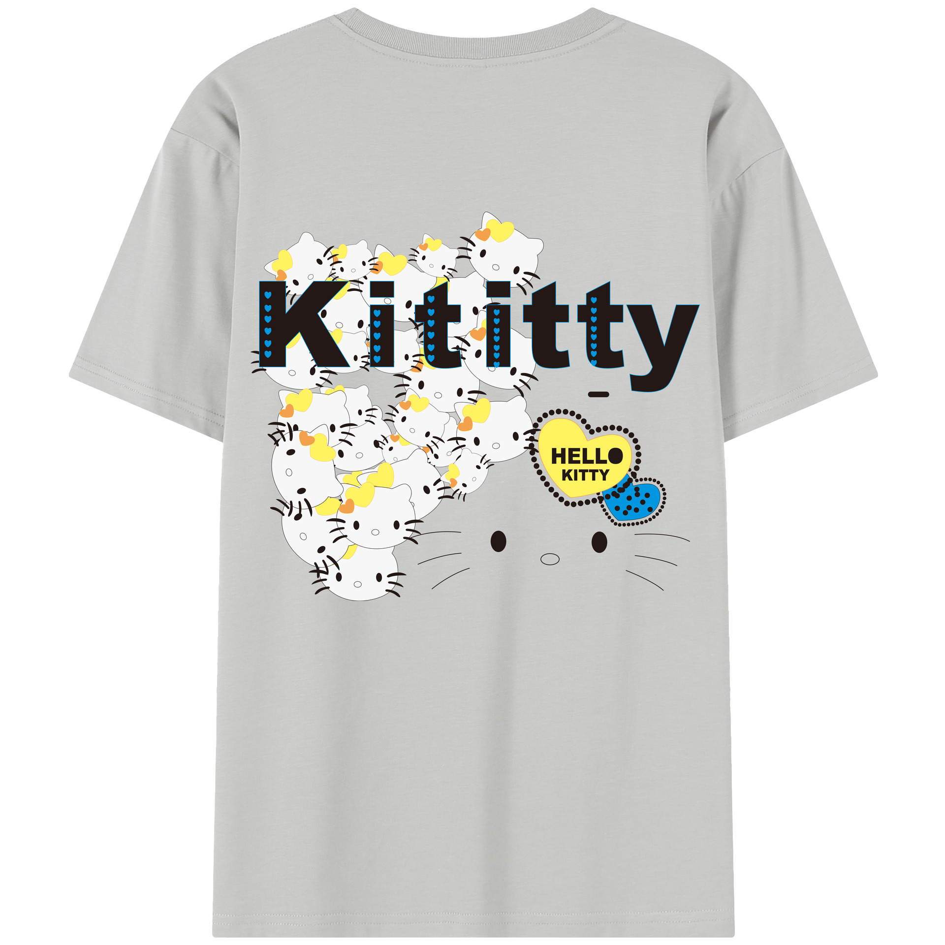 （画像用） Hello Kitty ハローキティ レディース半袖Tシャツ(バックプリント)