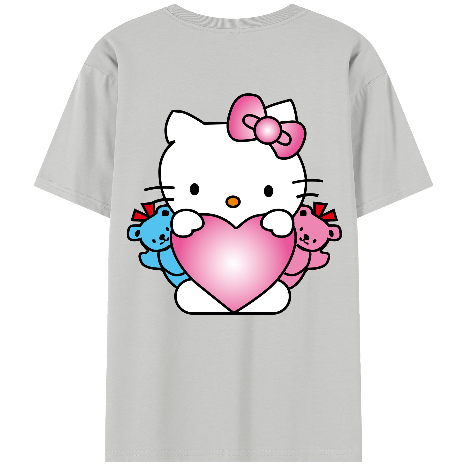 （画像用） Hello Kitty ハローキティ レディース半袖Tシャツ(バックプリント)