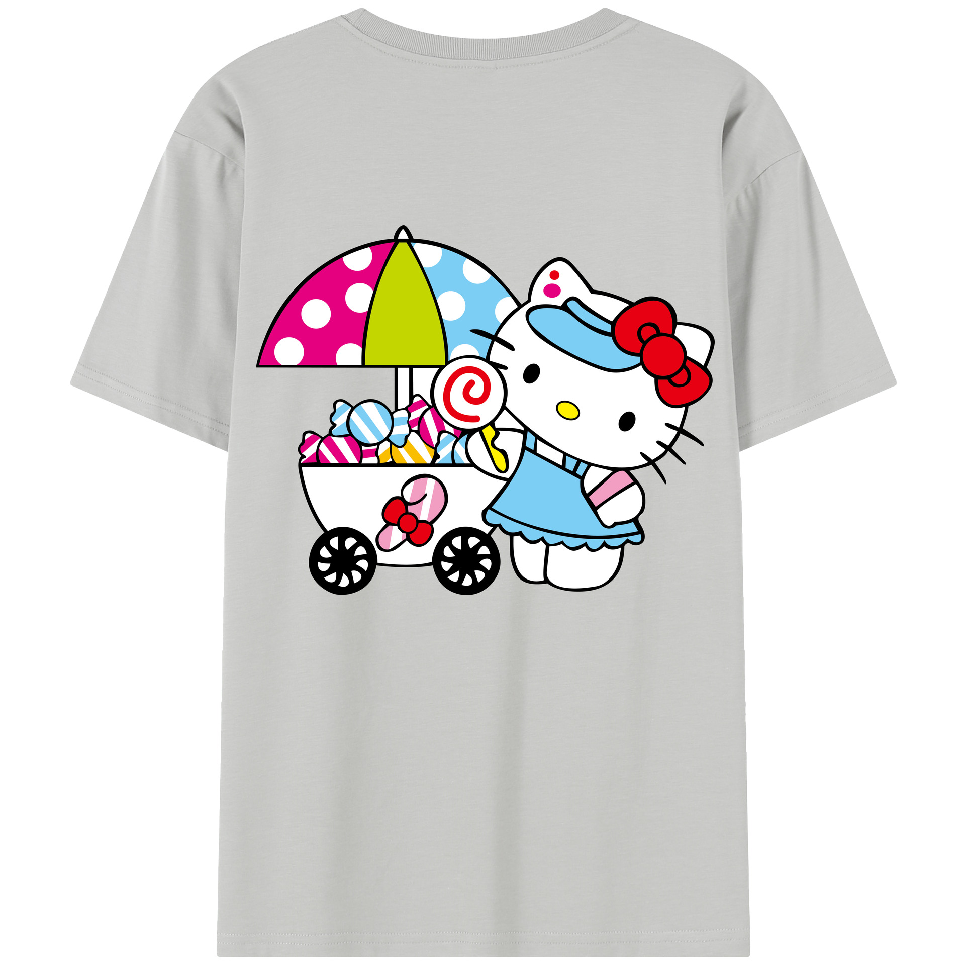 （画像用） Hello Kitty ハローキティ レディース半袖Tシャツ(バックプリント)