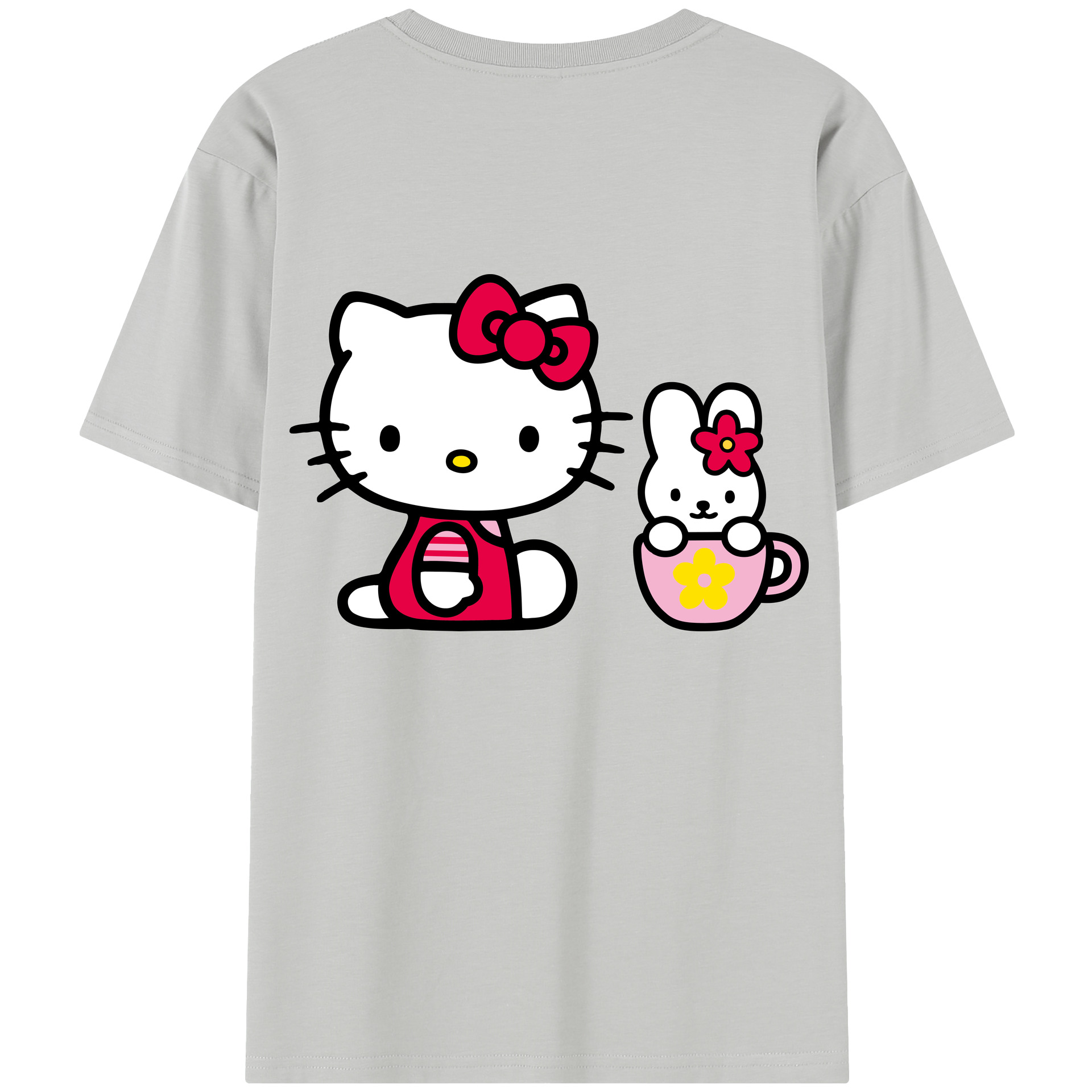 （画像用） Hello Kitty ハローキティ レディース半袖Tシャツ(バックプリント)