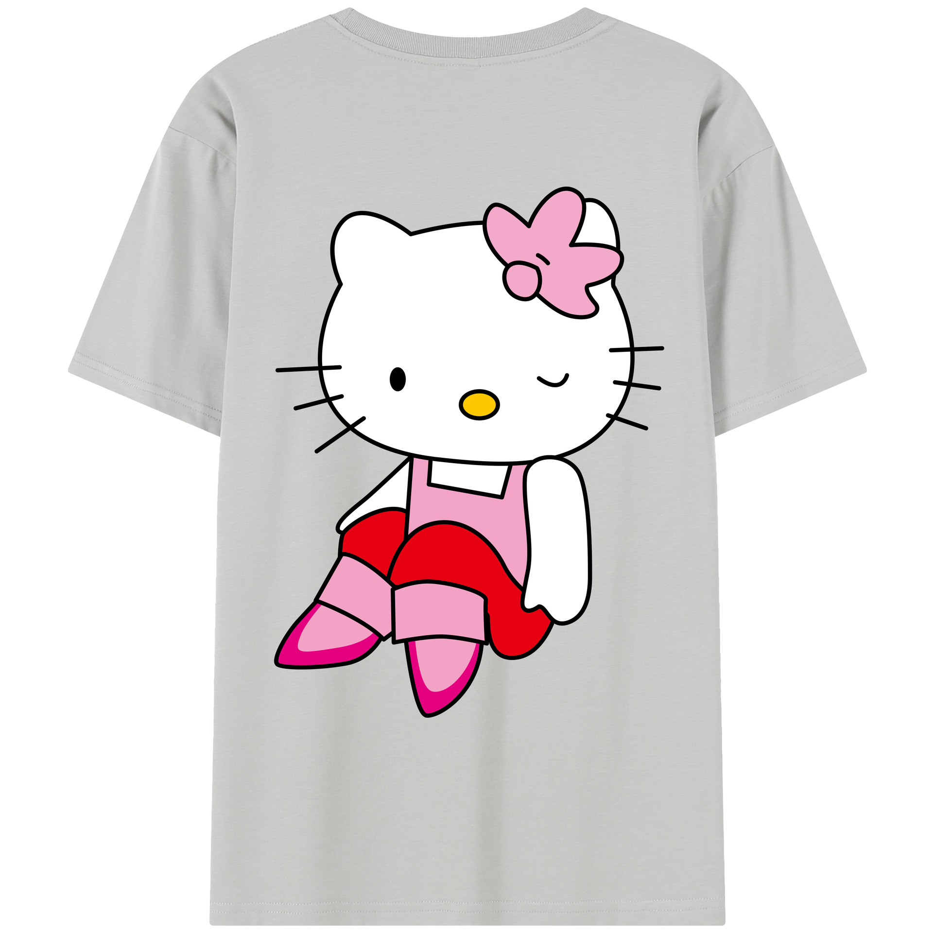 （画像用） Hello Kitty ハローキティ レディース半袖Tシャツ(バックプリント)