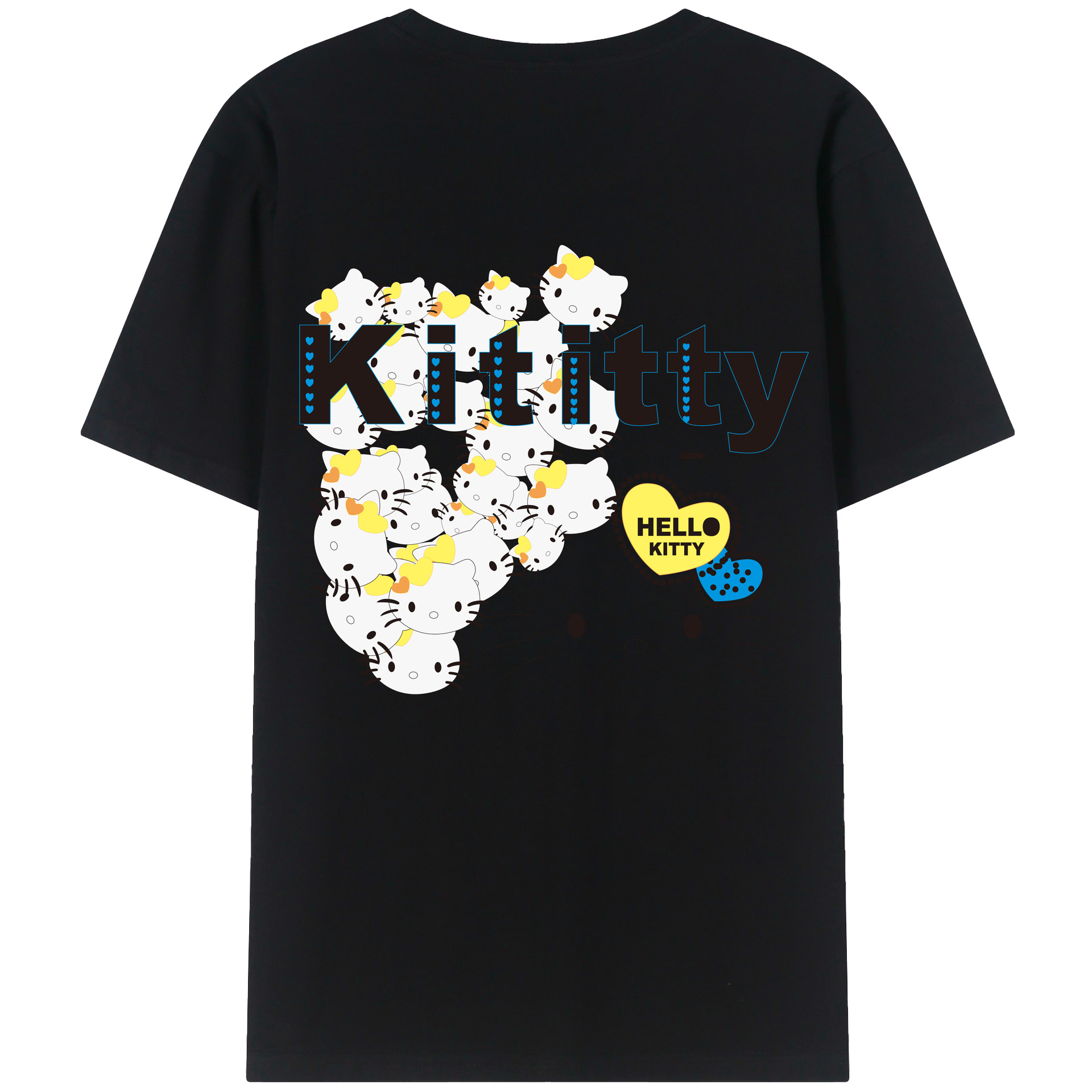 （画像用） Hello Kitty ハローキティ レディース半袖Tシャツ(バックプリント)