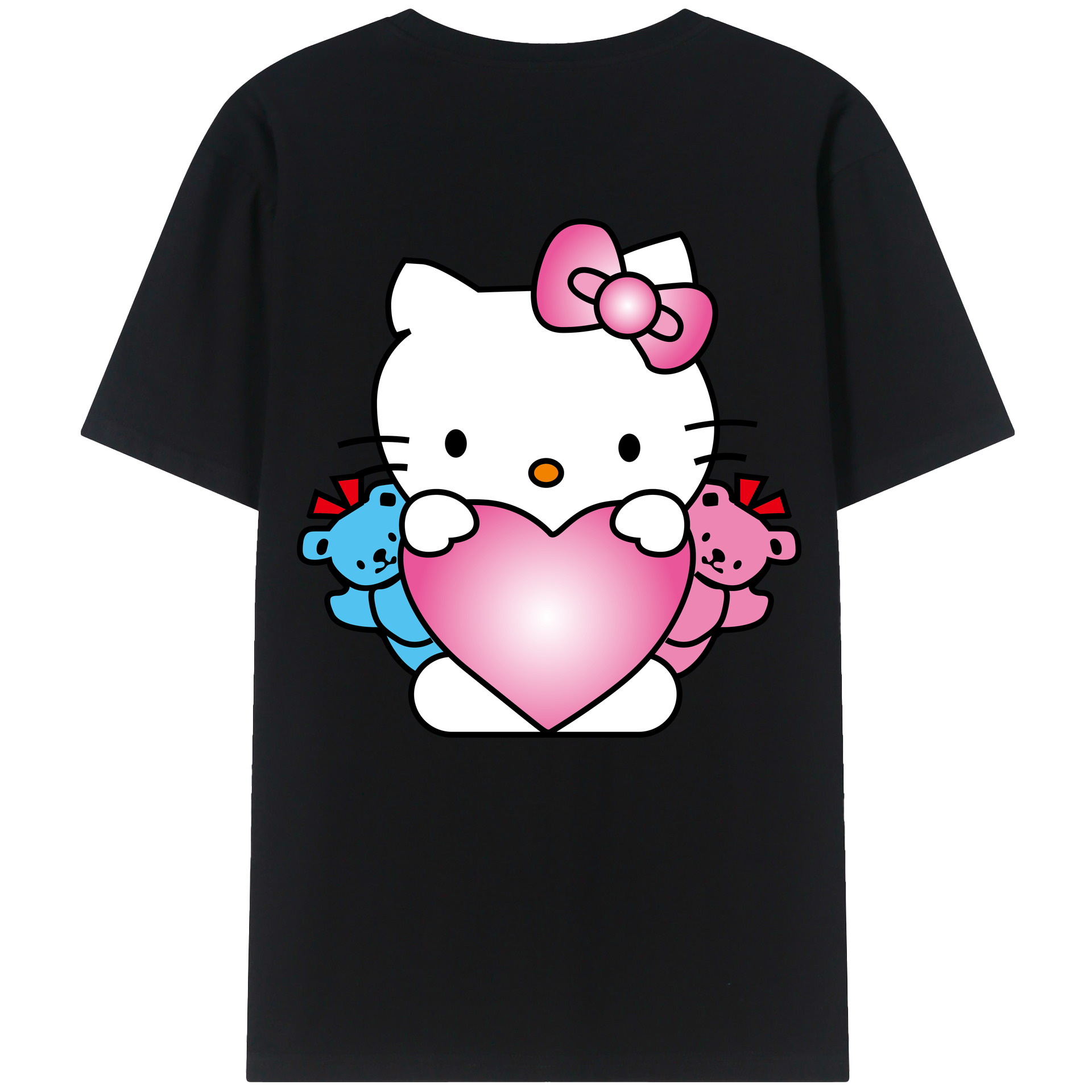 （画像用） Hello Kitty ハローキティ レディース半袖Tシャツ(バックプリント)
