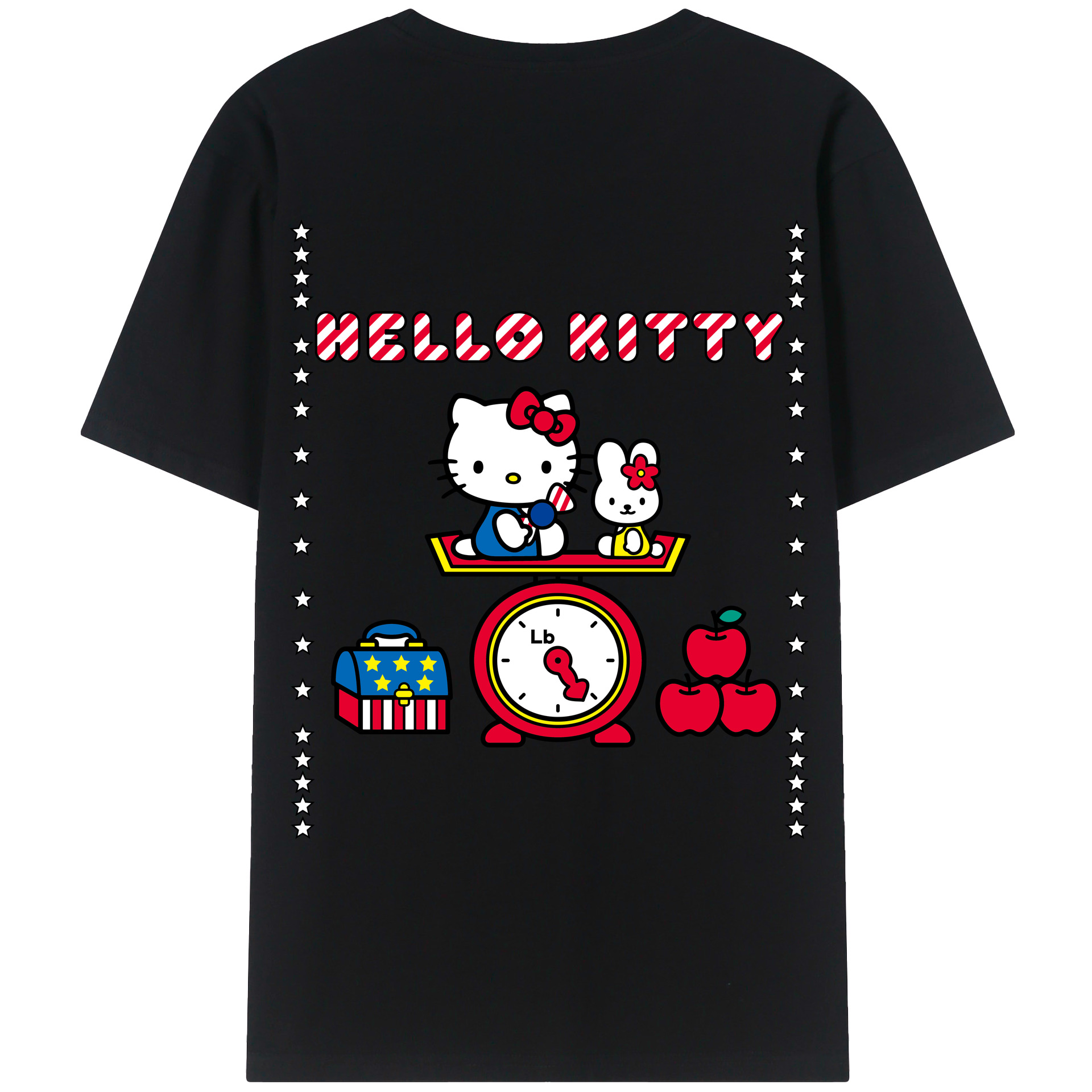 （画像用） Hello Kitty ハローキティ レディース半袖Tシャツ(バックプリント)