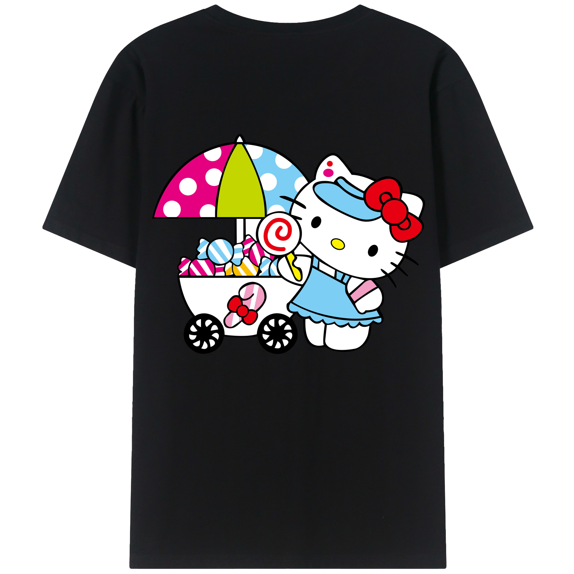（画像用） Hello Kitty ハローキティ レディース半袖Tシャツ(バックプリント)