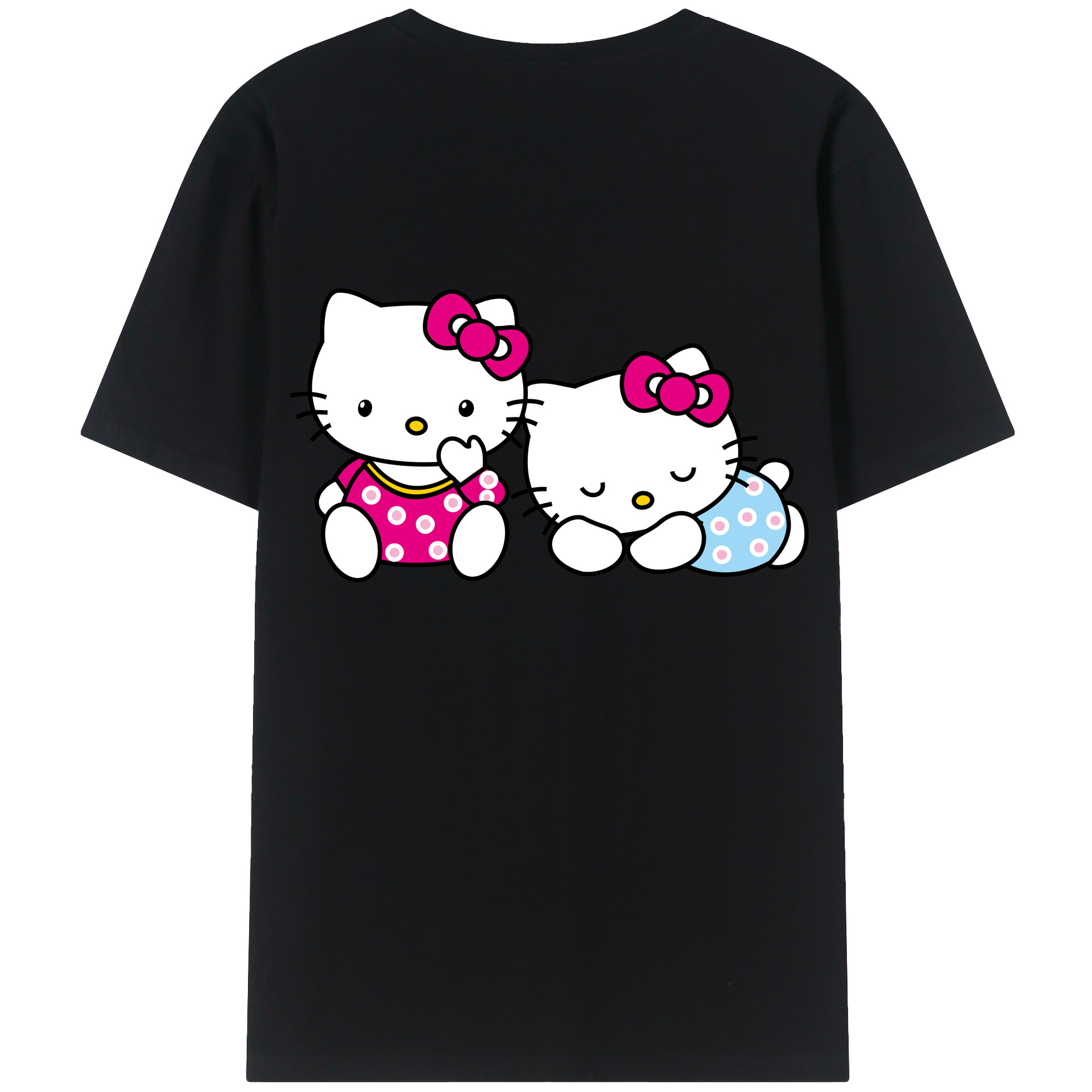 （画像用） Hello Kitty ハローキティ レディース半袖Tシャツ(バックプリント)