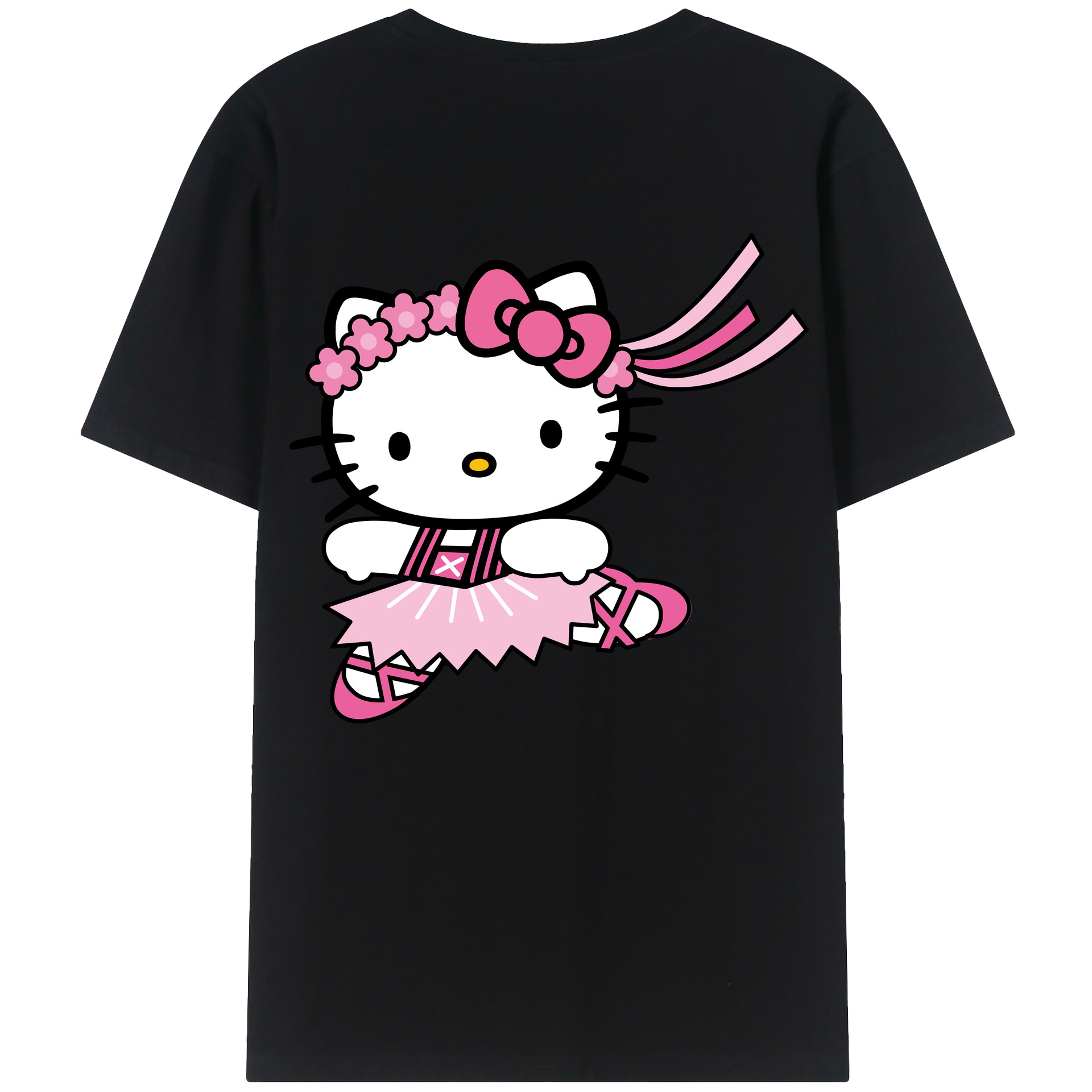 （画像用） Hello Kitty ハローキティ レディース半袖Tシャツ(バックプリント)