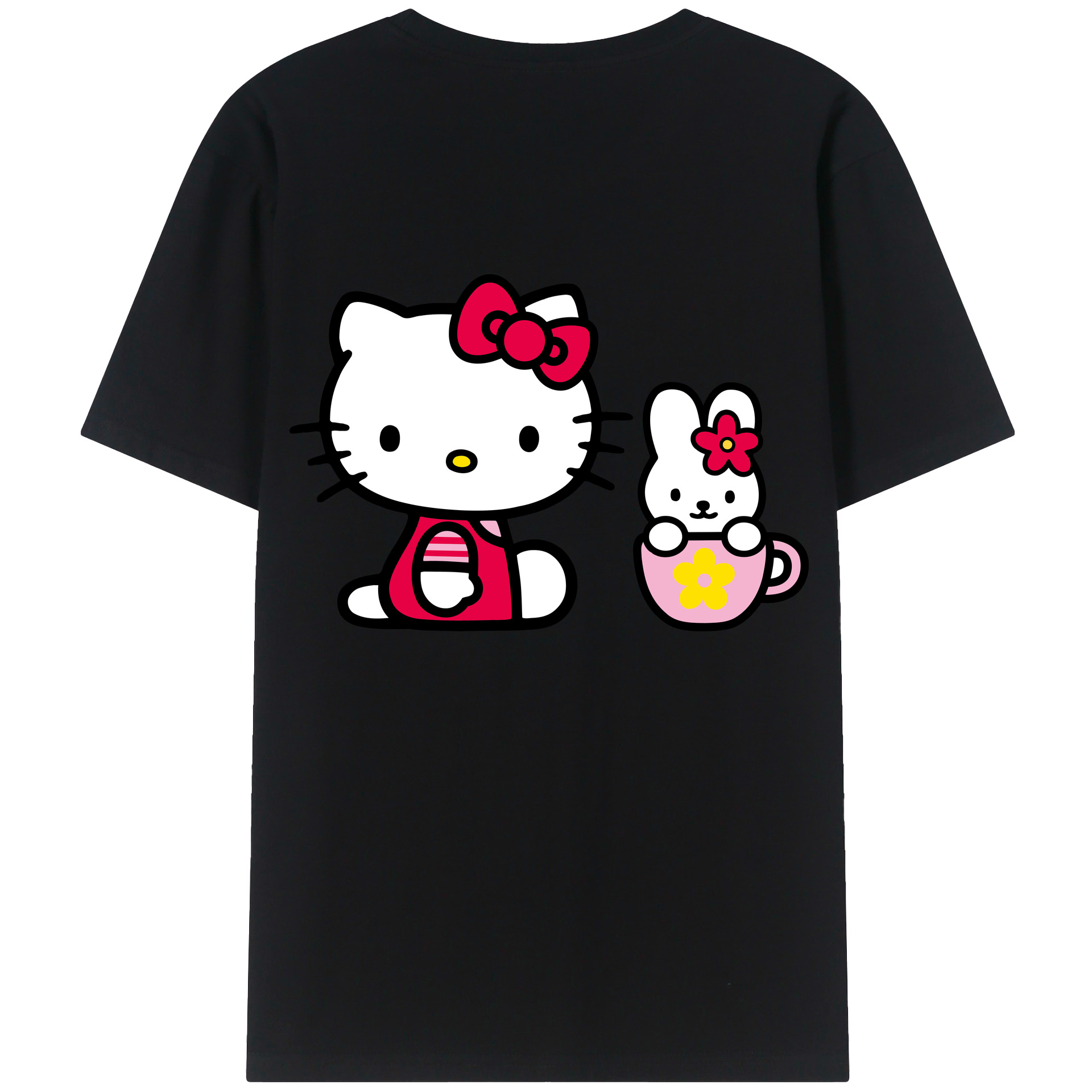 （画像用） Hello Kitty ハローキティ レディース半袖Tシャツ(バックプリント)