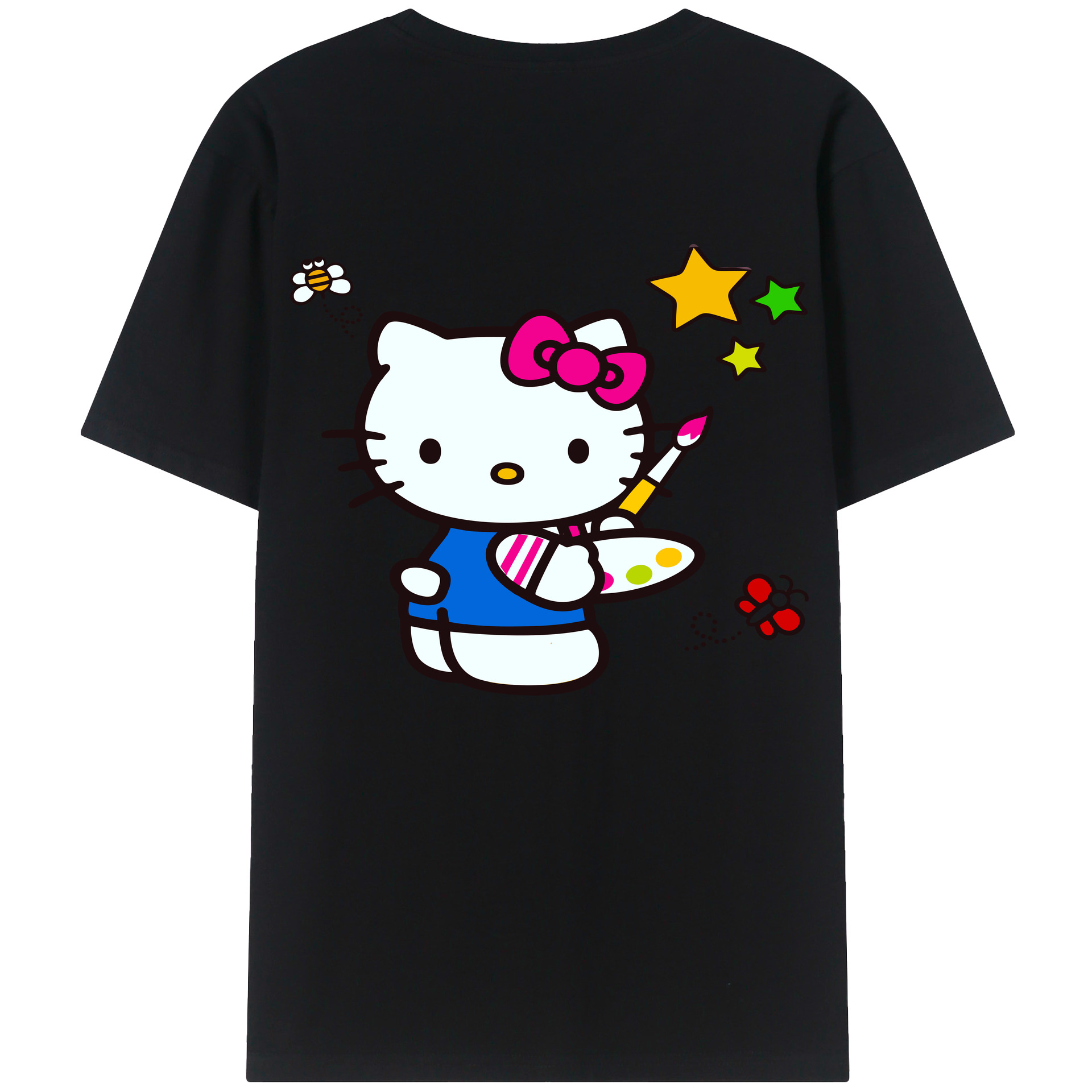 （画像用） Hello Kitty ハローキティ レディース半袖Tシャツ(バックプリント)