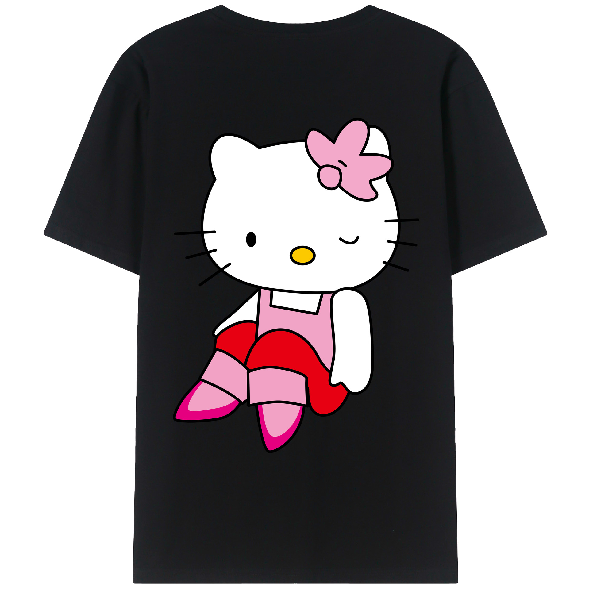 （画像用） Hello Kitty ハローキティ レディース半袖Tシャツ(バックプリント)