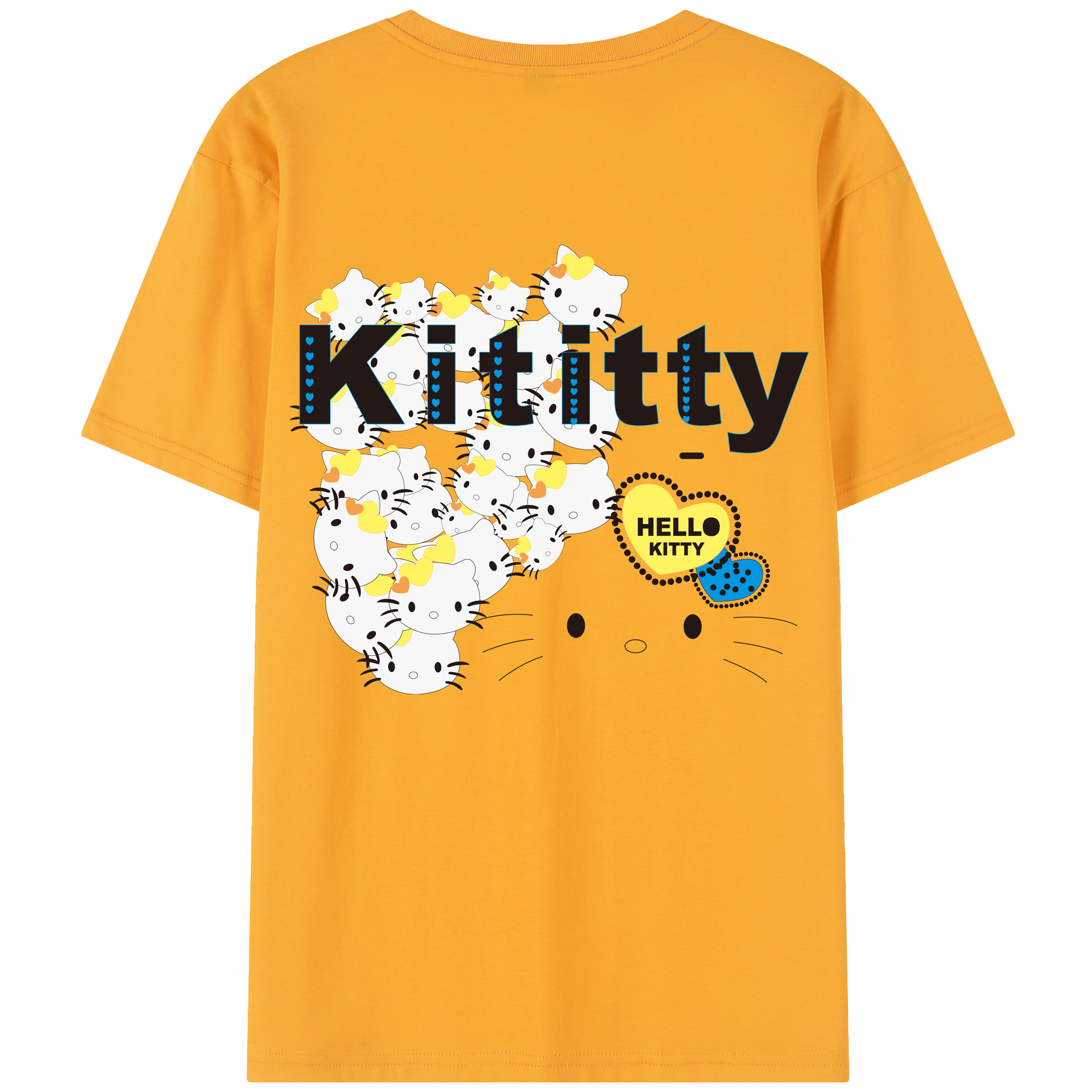 （画像用） Hello Kitty ハローキティ レディース半袖Tシャツ(バックプリント)