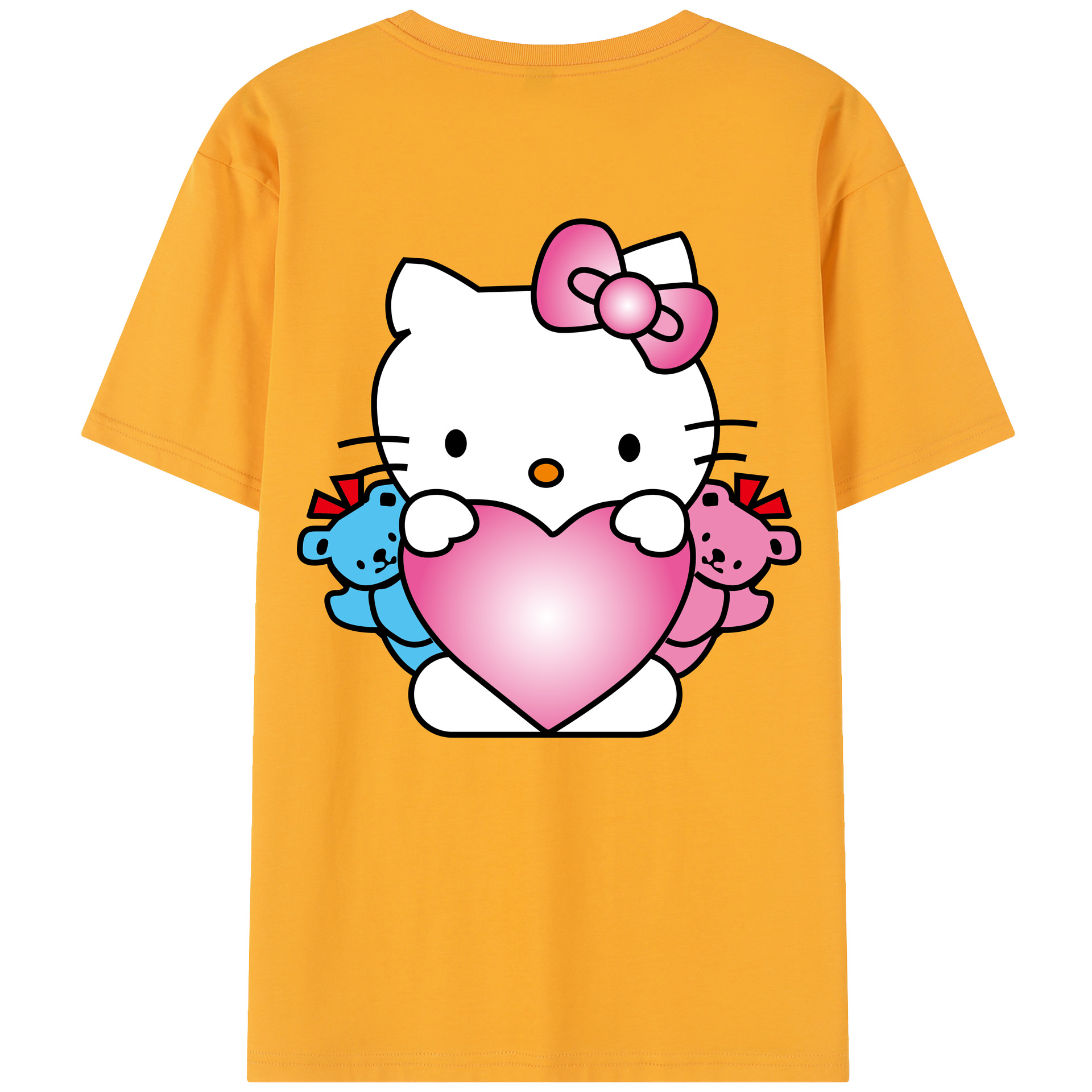 （画像用） Hello Kitty ハローキティ レディース半袖Tシャツ(バックプリント)