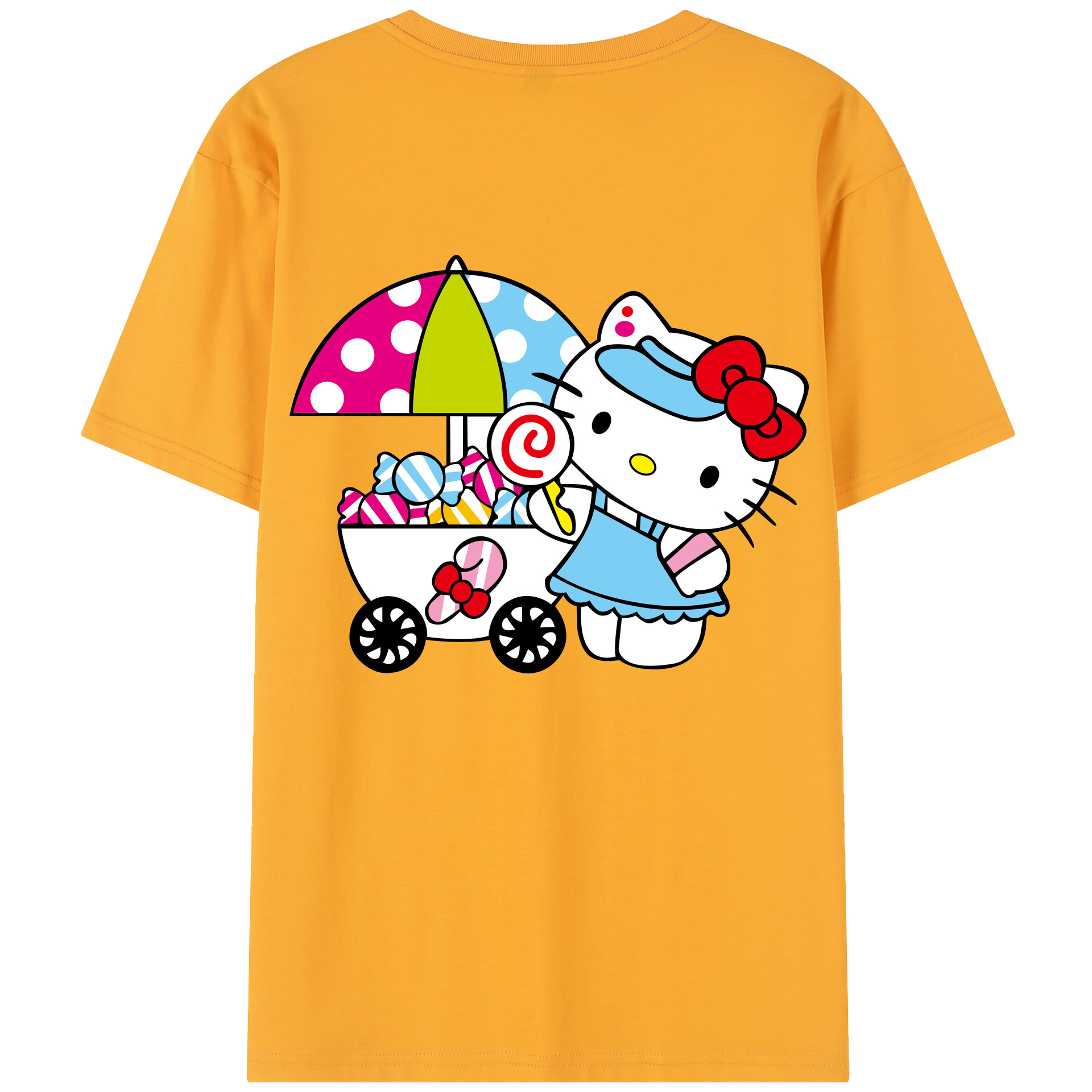 （画像用） Hello Kitty ハローキティ レディース半袖Tシャツ(バックプリント)