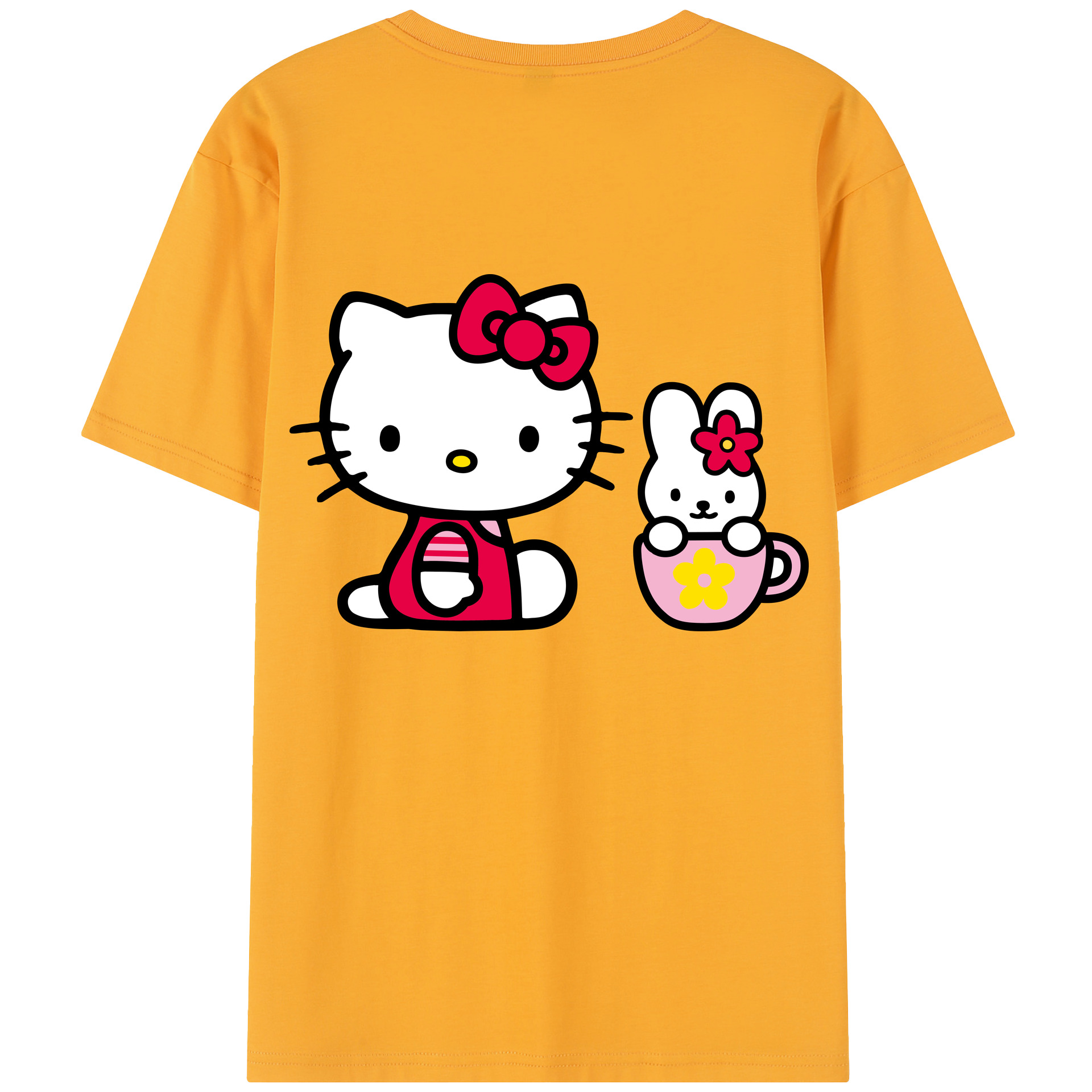 （画像用） Hello Kitty ハローキティ レディース半袖Tシャツ(バックプリント)
