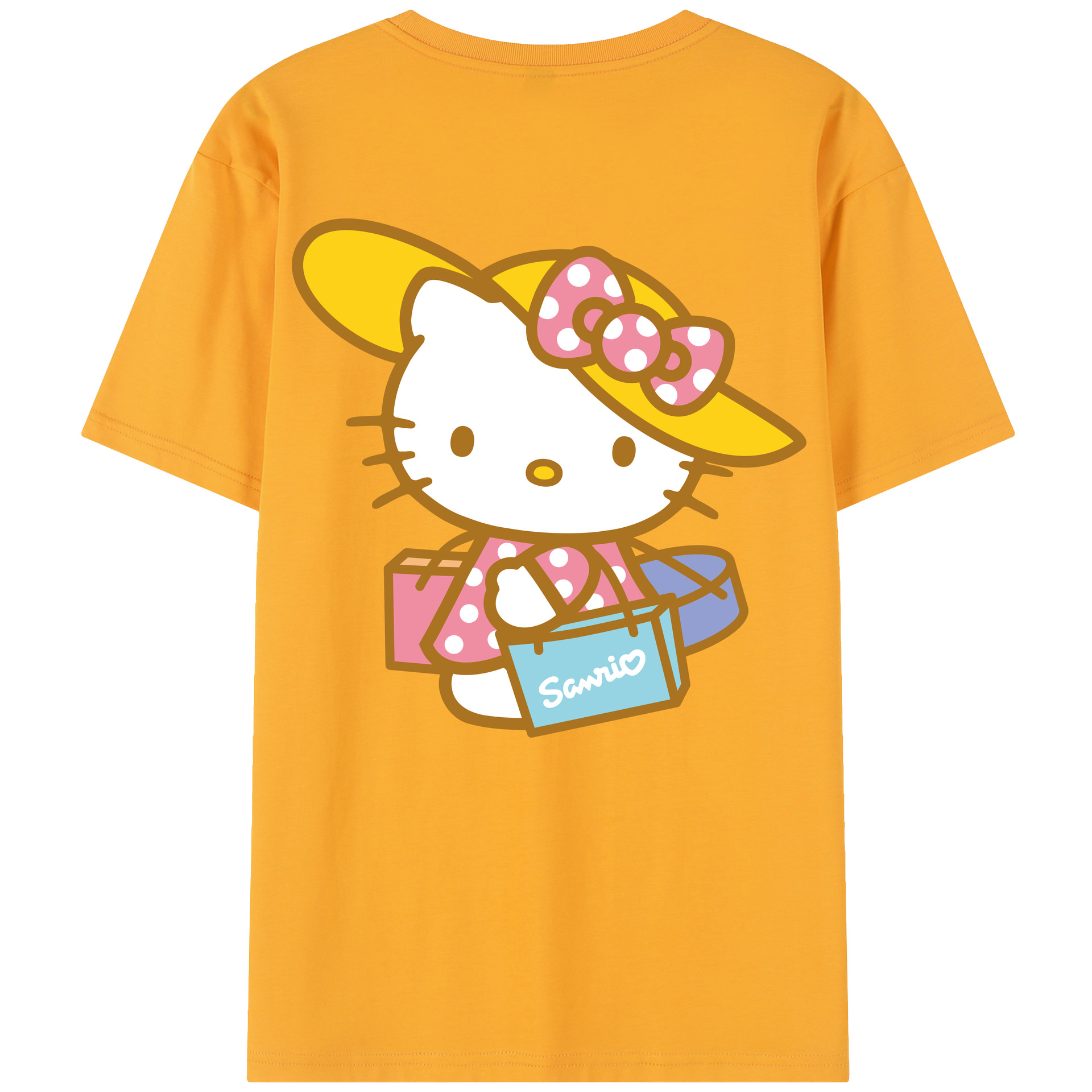 （画像用） Hello Kitty ハローキティ レディース半袖Tシャツ(バックプリント)