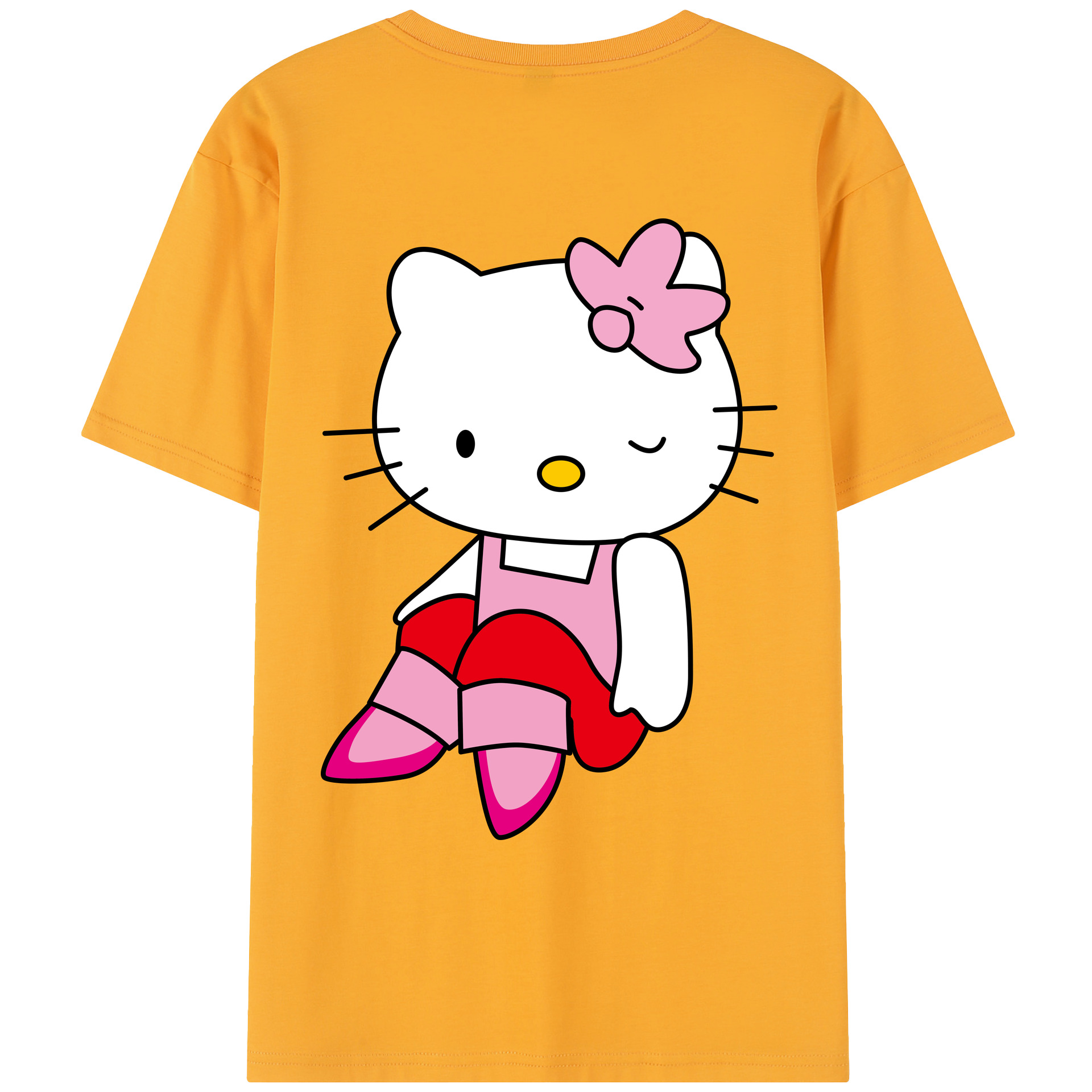 （画像用） Hello Kitty ハローキティ レディース半袖Tシャツ(バックプリント)