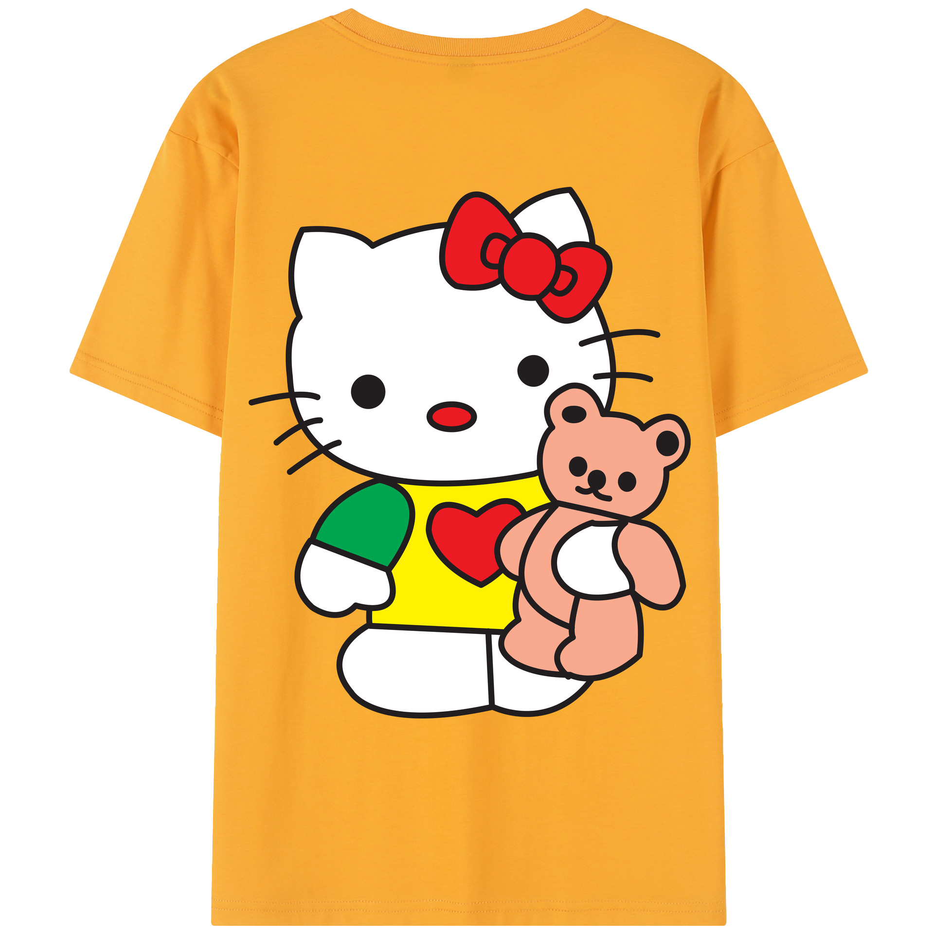 （画像用） Hello Kitty ハローキティ レディース半袖Tシャツ(バックプリント)