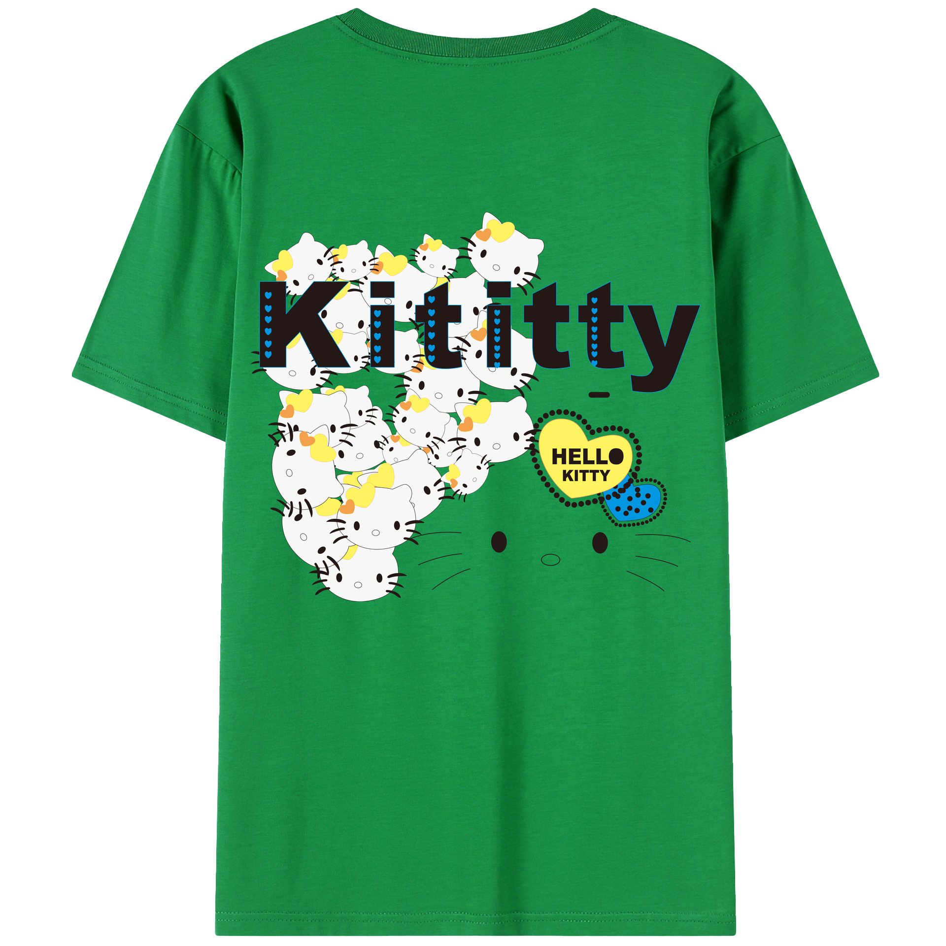 （画像用） Hello Kitty ハローキティ レディース半袖Tシャツ(バックプリント)