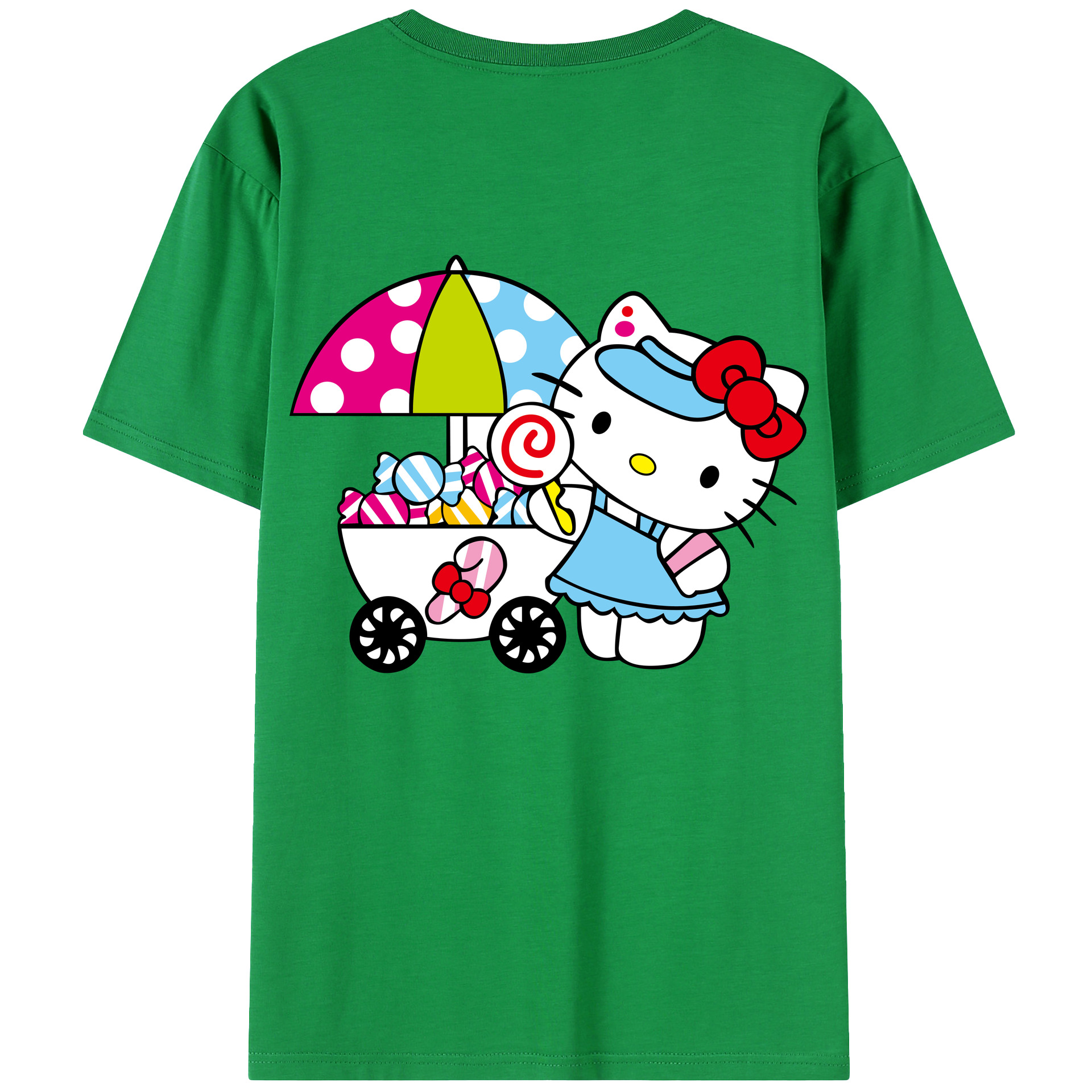 （画像用） Hello Kitty ハローキティ レディース半袖Tシャツ(バックプリント)