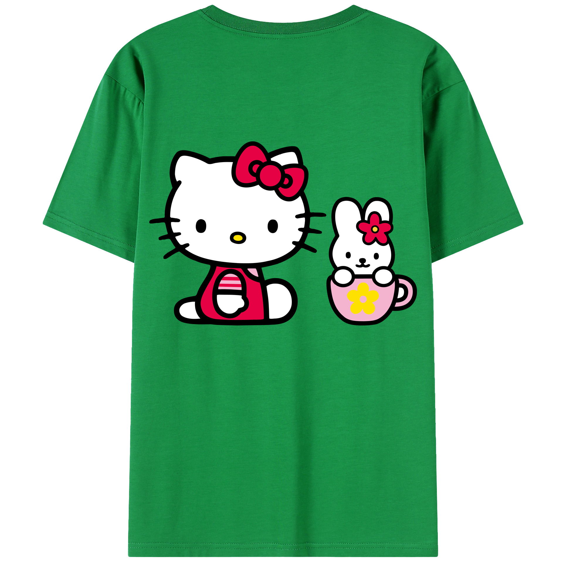（画像用） Hello Kitty ハローキティ レディース半袖Tシャツ(バックプリント)