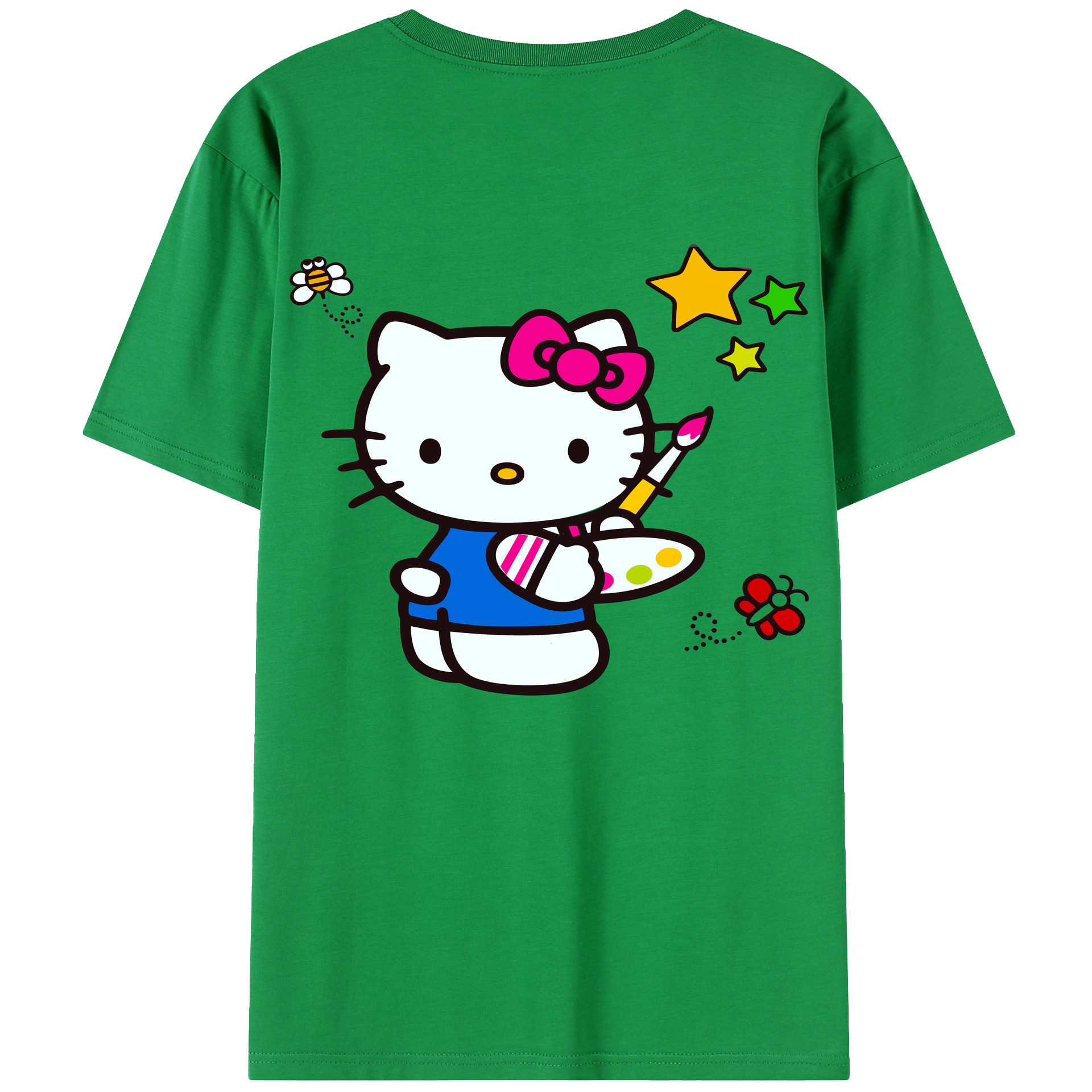 （画像用） Hello Kitty ハローキティ レディース半袖Tシャツ(バックプリント)