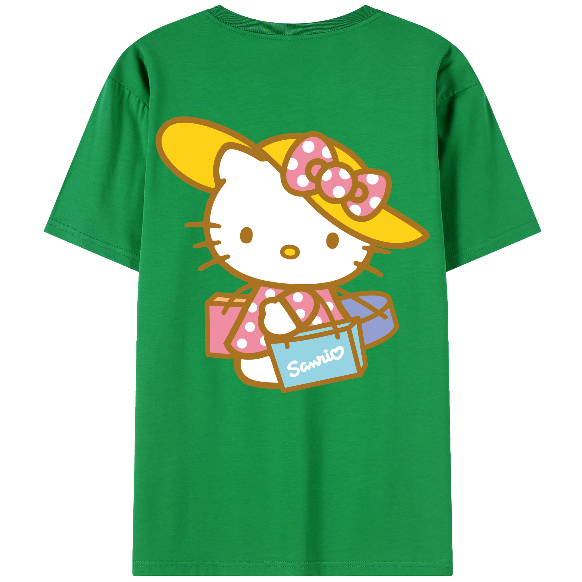 （画像用） Hello Kitty ハローキティ レディース半袖Tシャツ(バックプリント)