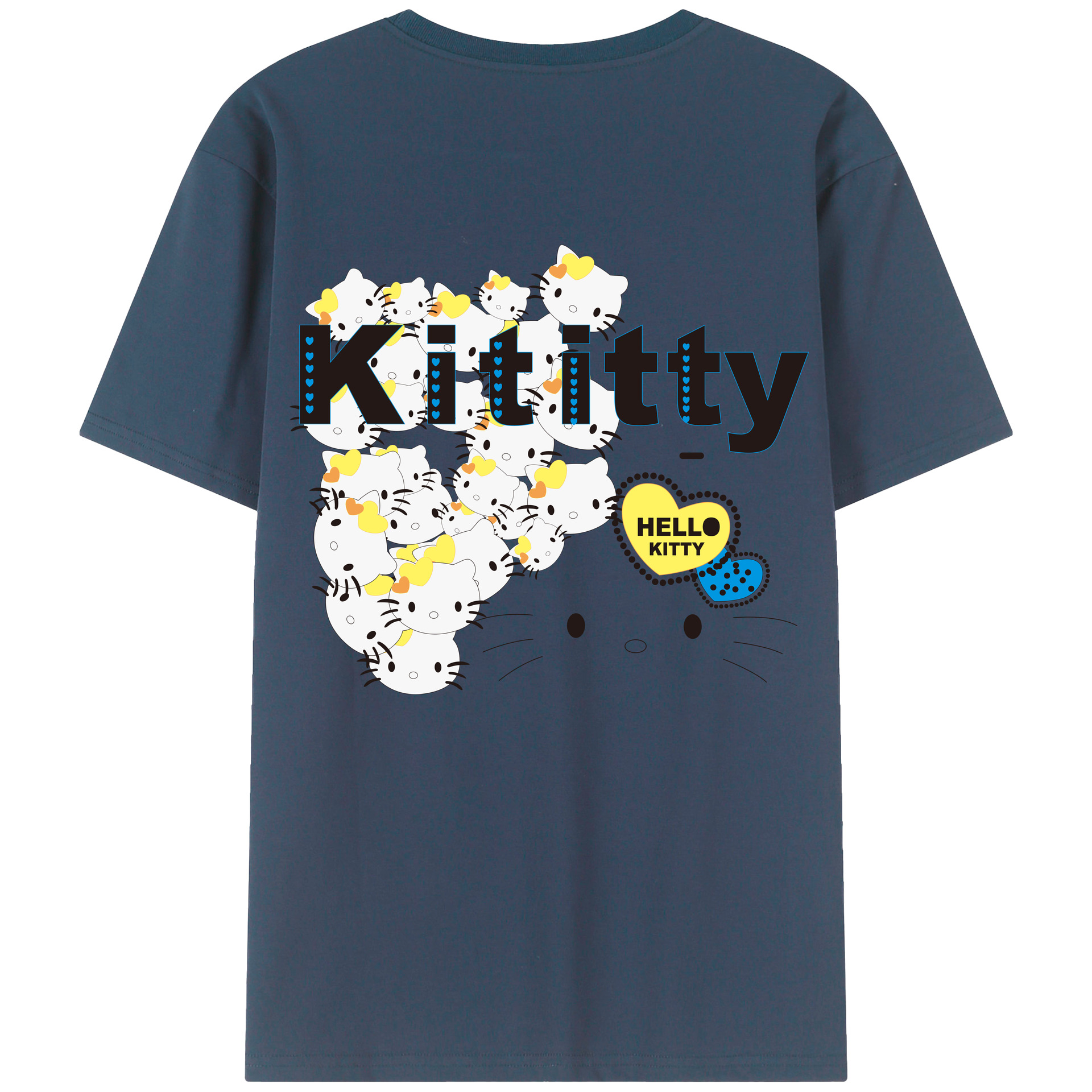 （画像用） Hello Kitty ハローキティ レディース半袖Tシャツ(バックプリント)