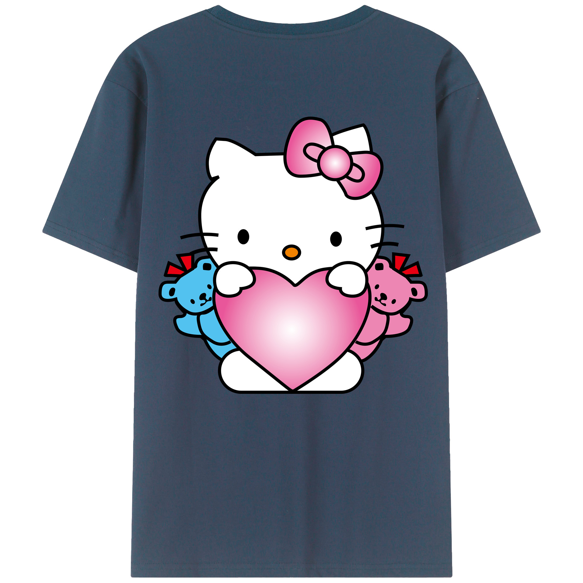 （画像用） Hello Kitty ハローキティ レディース半袖Tシャツ(バックプリント)