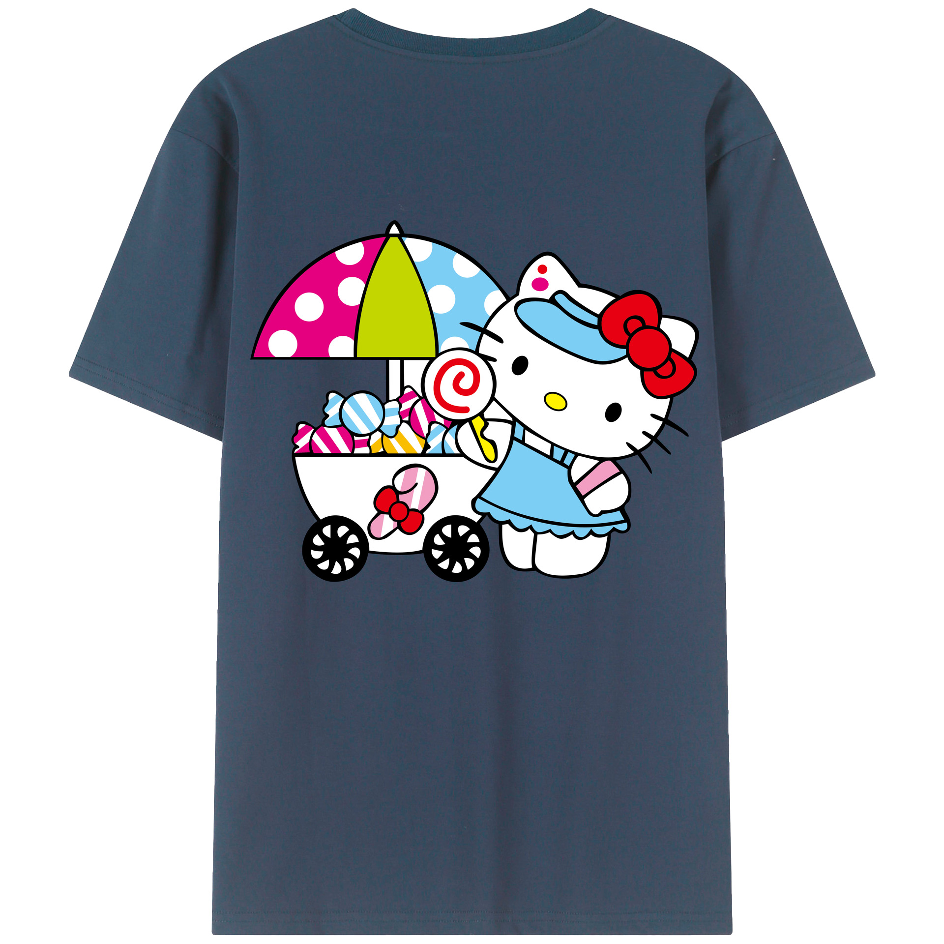 （画像用） Hello Kitty ハローキティ レディース半袖Tシャツ(バックプリント)