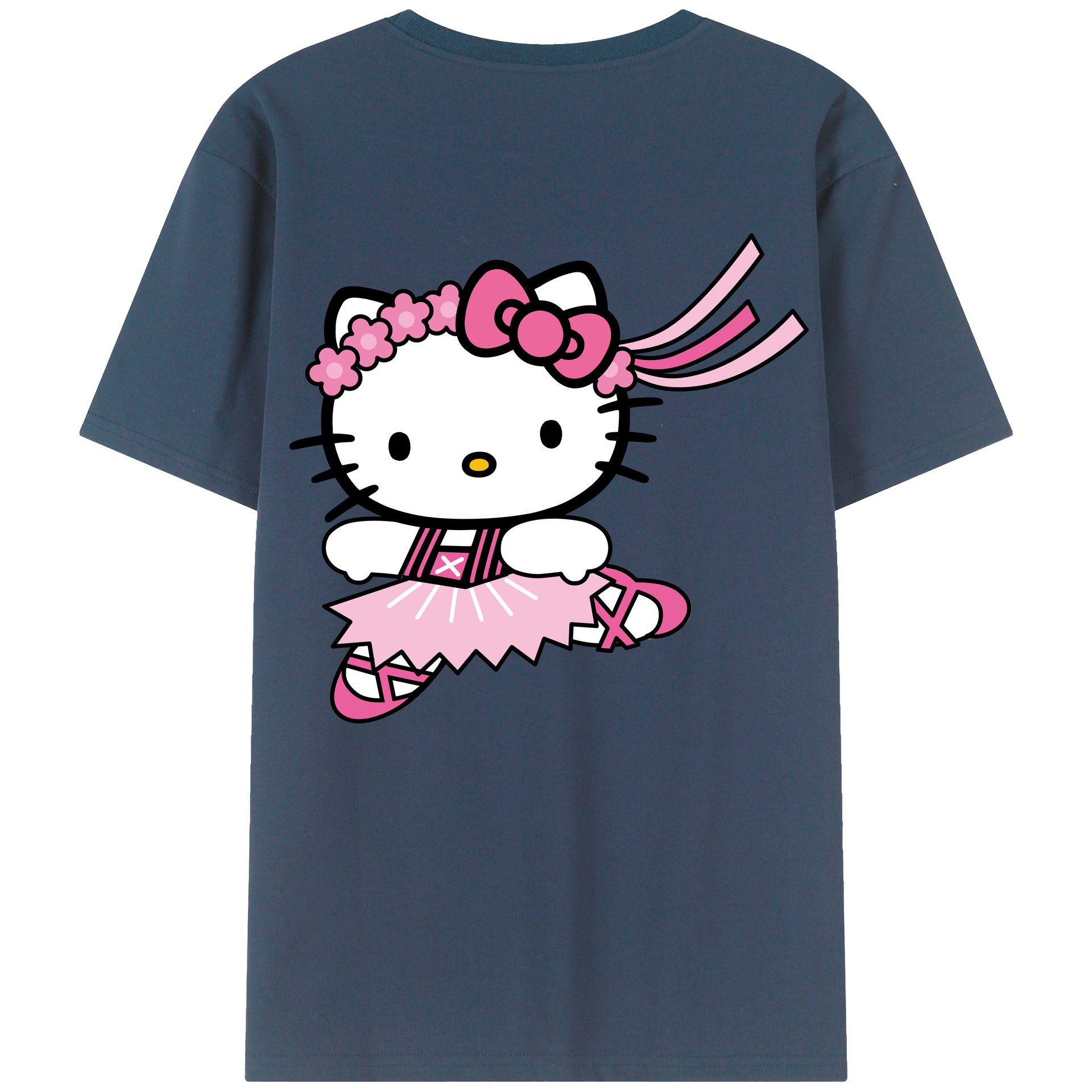 （画像用） Hello Kitty ハローキティ レディース半袖Tシャツ(バックプリント)