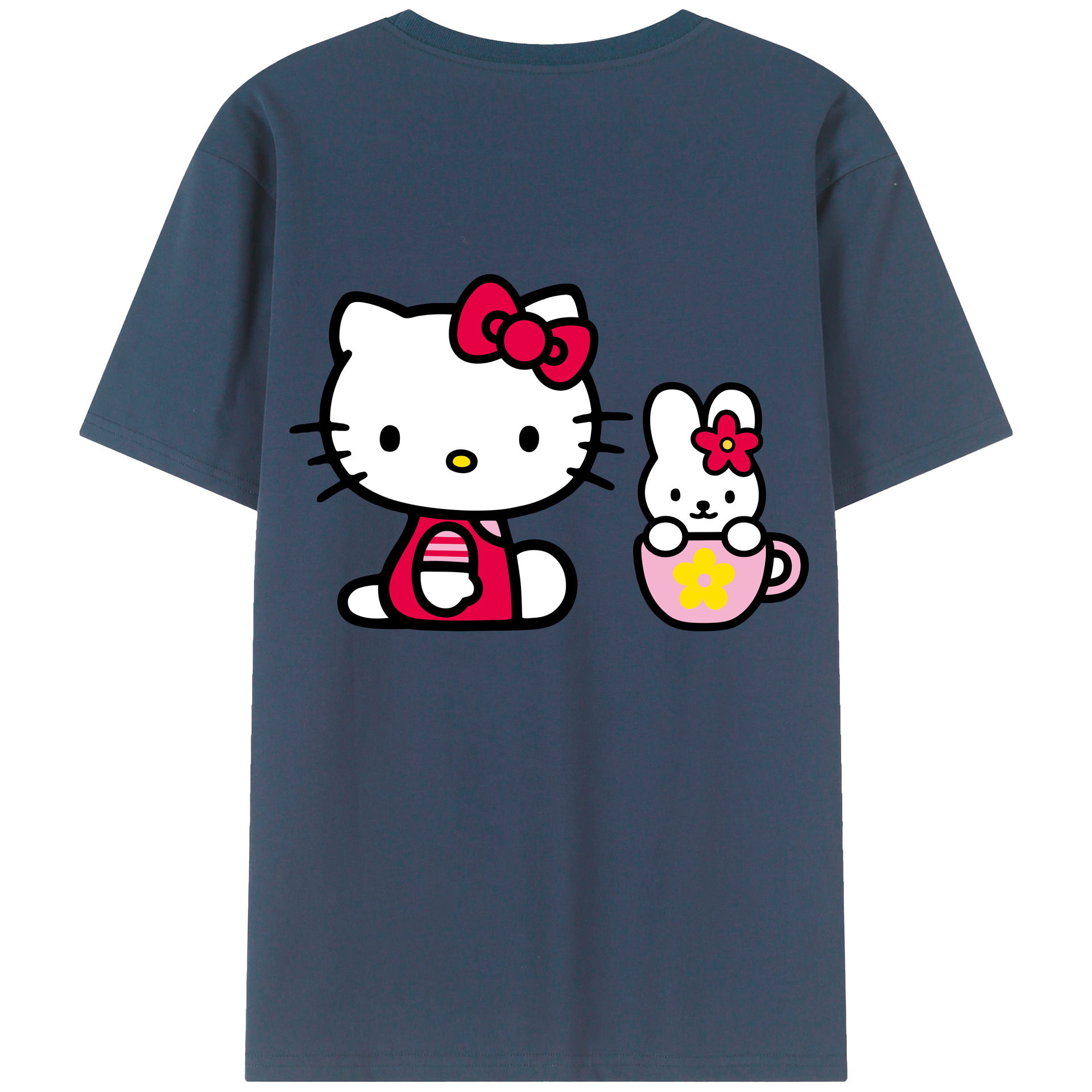 （画像用） Hello Kitty ハローキティ レディース半袖Tシャツ(バックプリント)