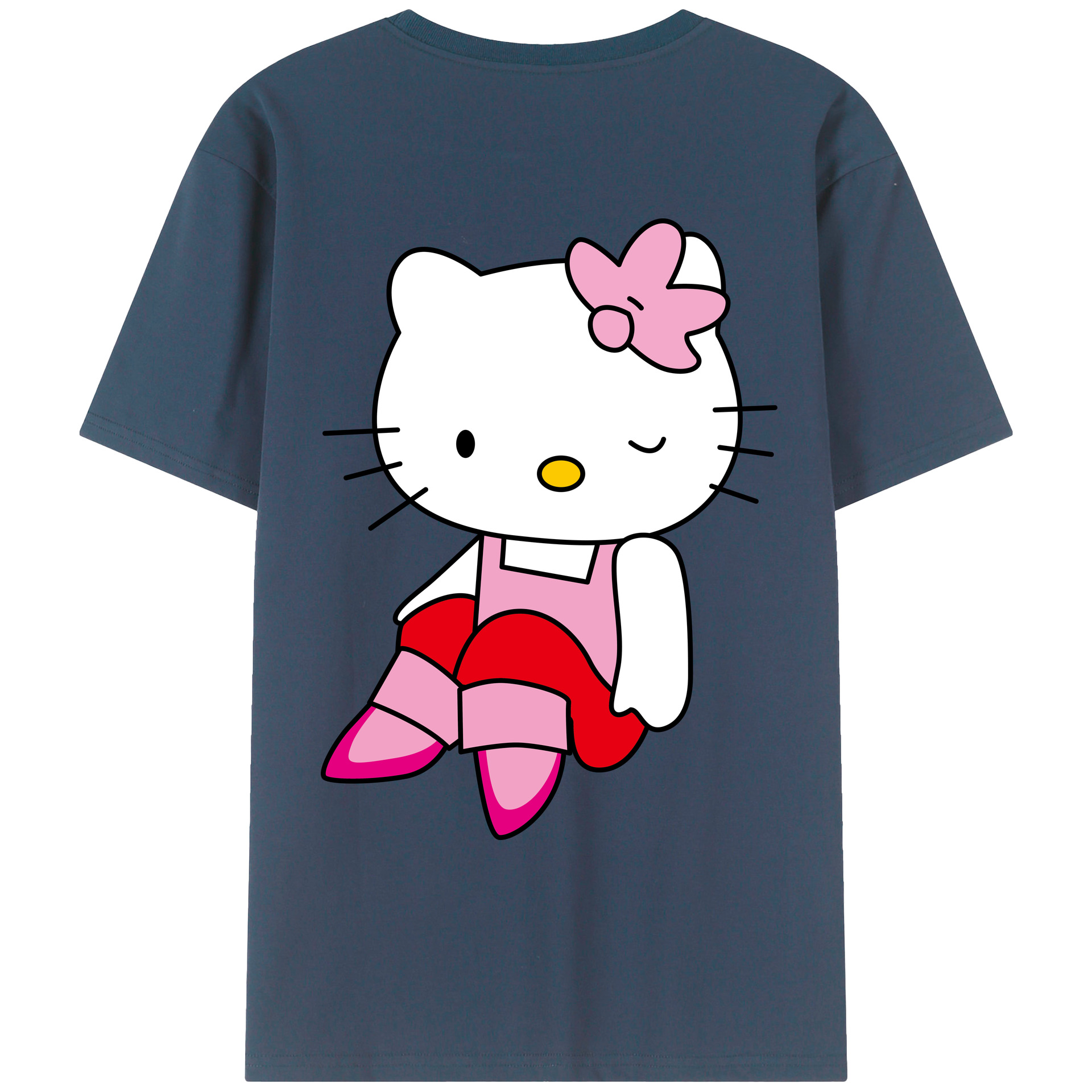 （画像用） Hello Kitty ハローキティ レディース半袖Tシャツ(バックプリント)