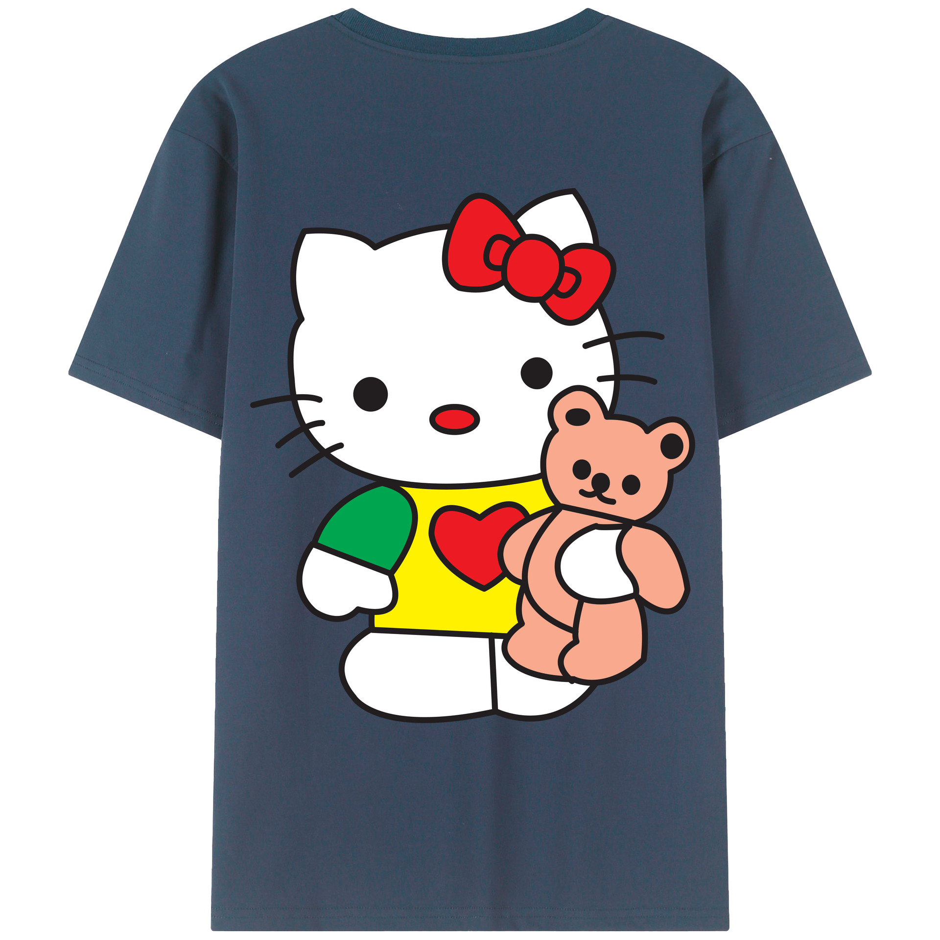 （画像用） Hello Kitty ハローキティ レディース半袖Tシャツ(バックプリント)