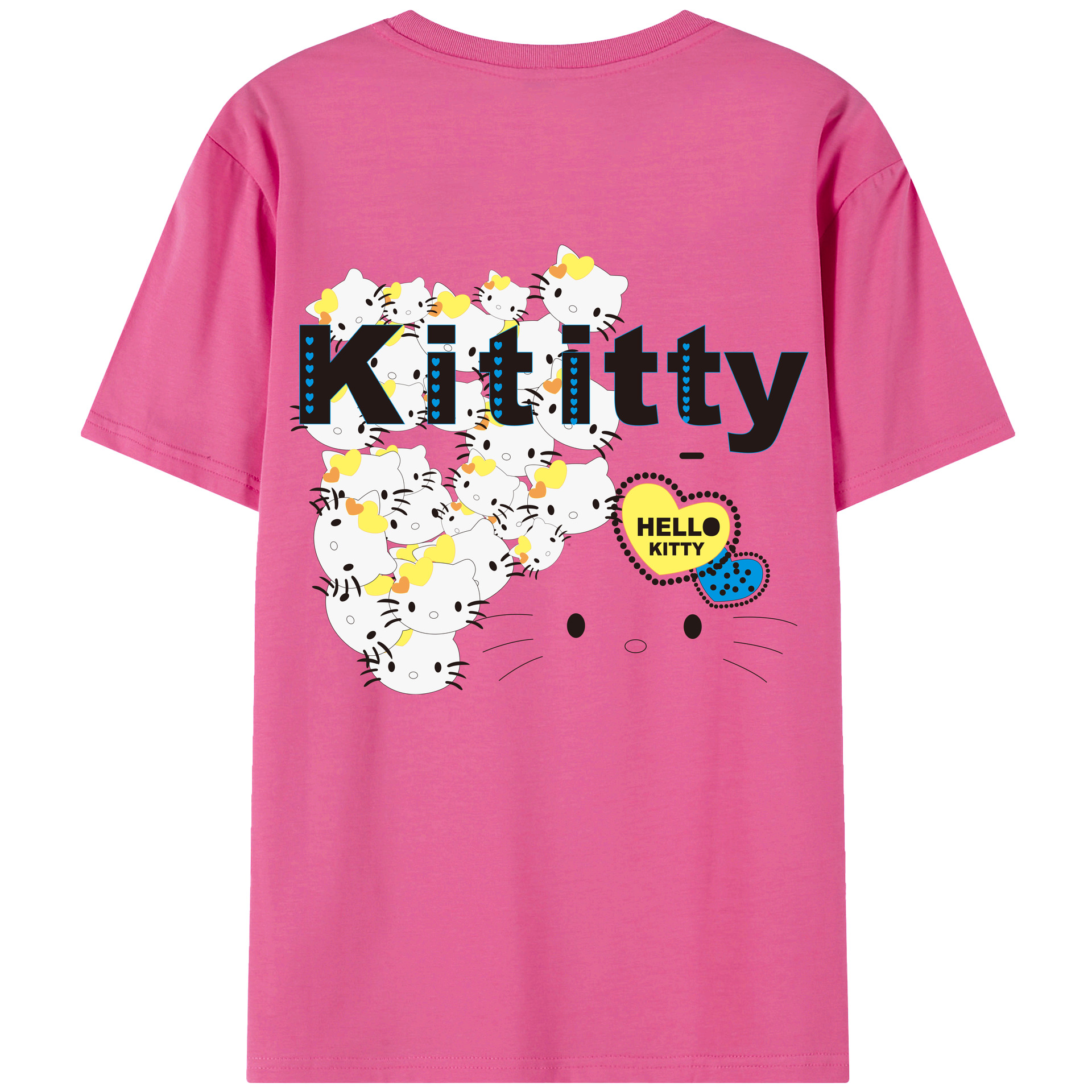 （画像用） Hello Kitty ハローキティ レディース半袖Tシャツ(バックプリント)