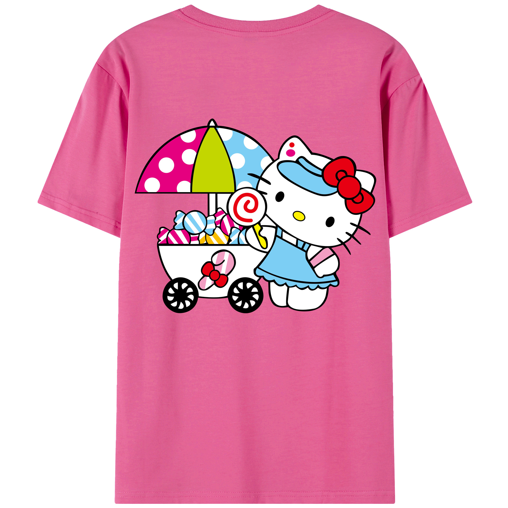 （画像用） Hello Kitty ハローキティ レディース半袖Tシャツ(バックプリント)