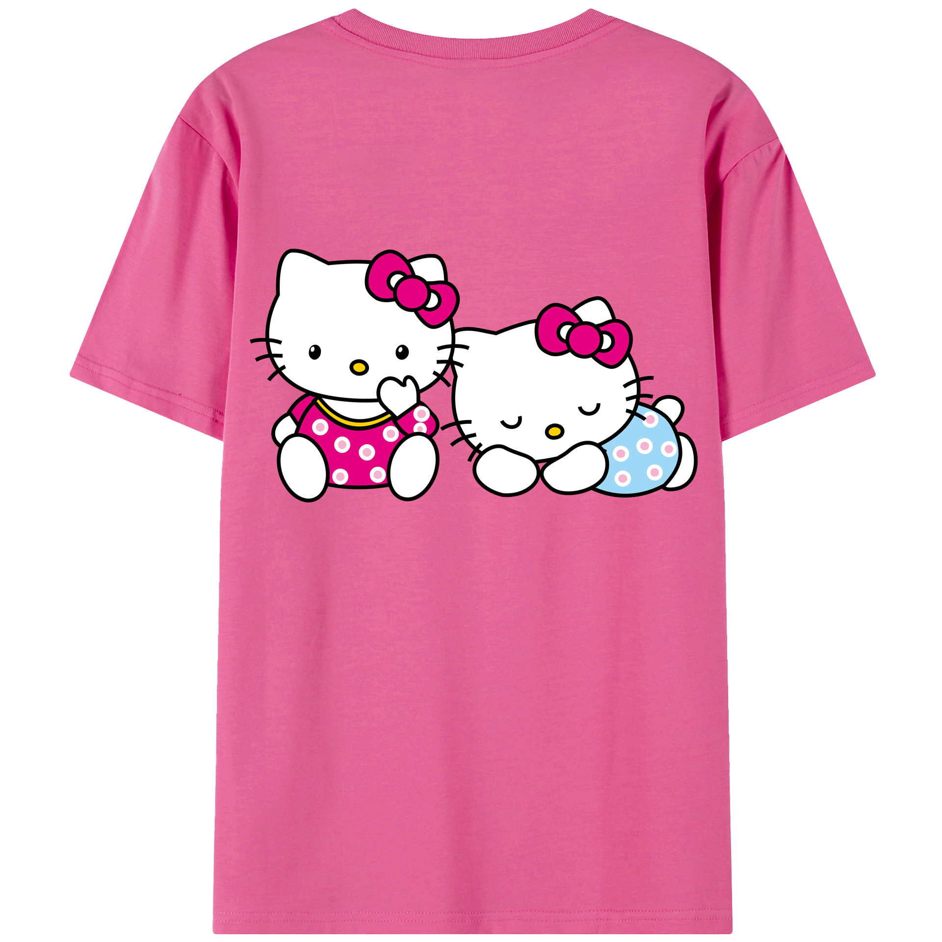 （画像用） Hello Kitty ハローキティ レディース半袖Tシャツ(バックプリント)