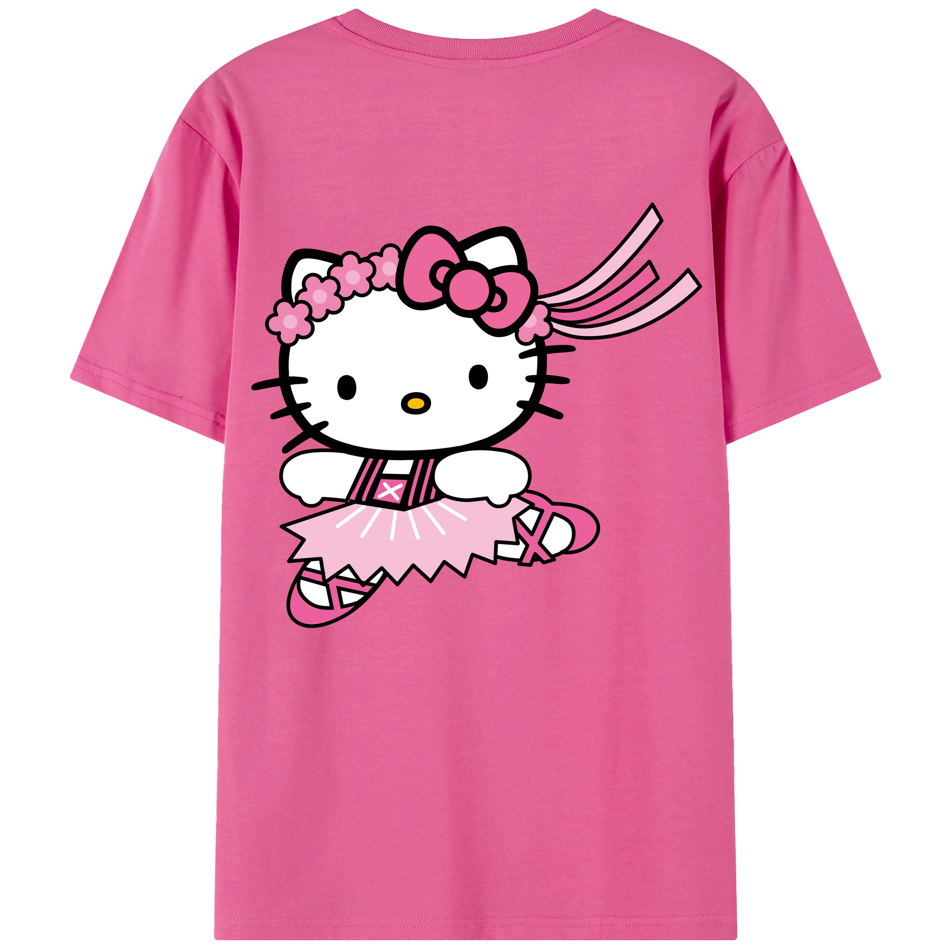（画像用） Hello Kitty ハローキティ レディース半袖Tシャツ(バックプリント)