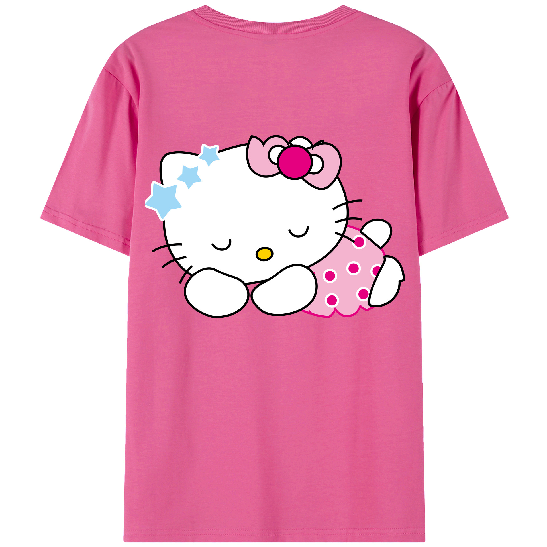 （画像用） Hello Kitty ハローキティ レディース半袖Tシャツ(バックプリント)