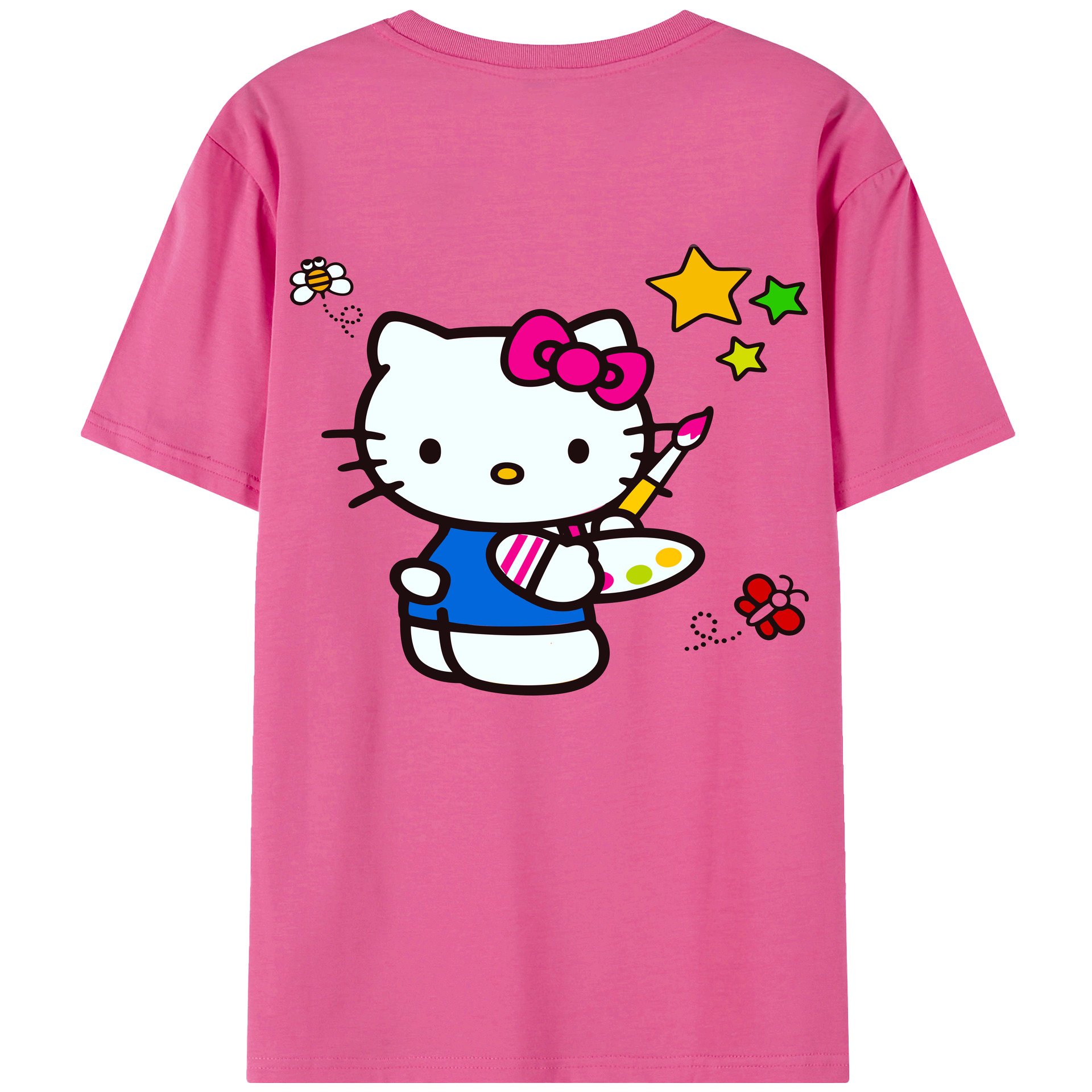 （画像用） Hello Kitty ハローキティ レディース半袖Tシャツ(バックプリント)