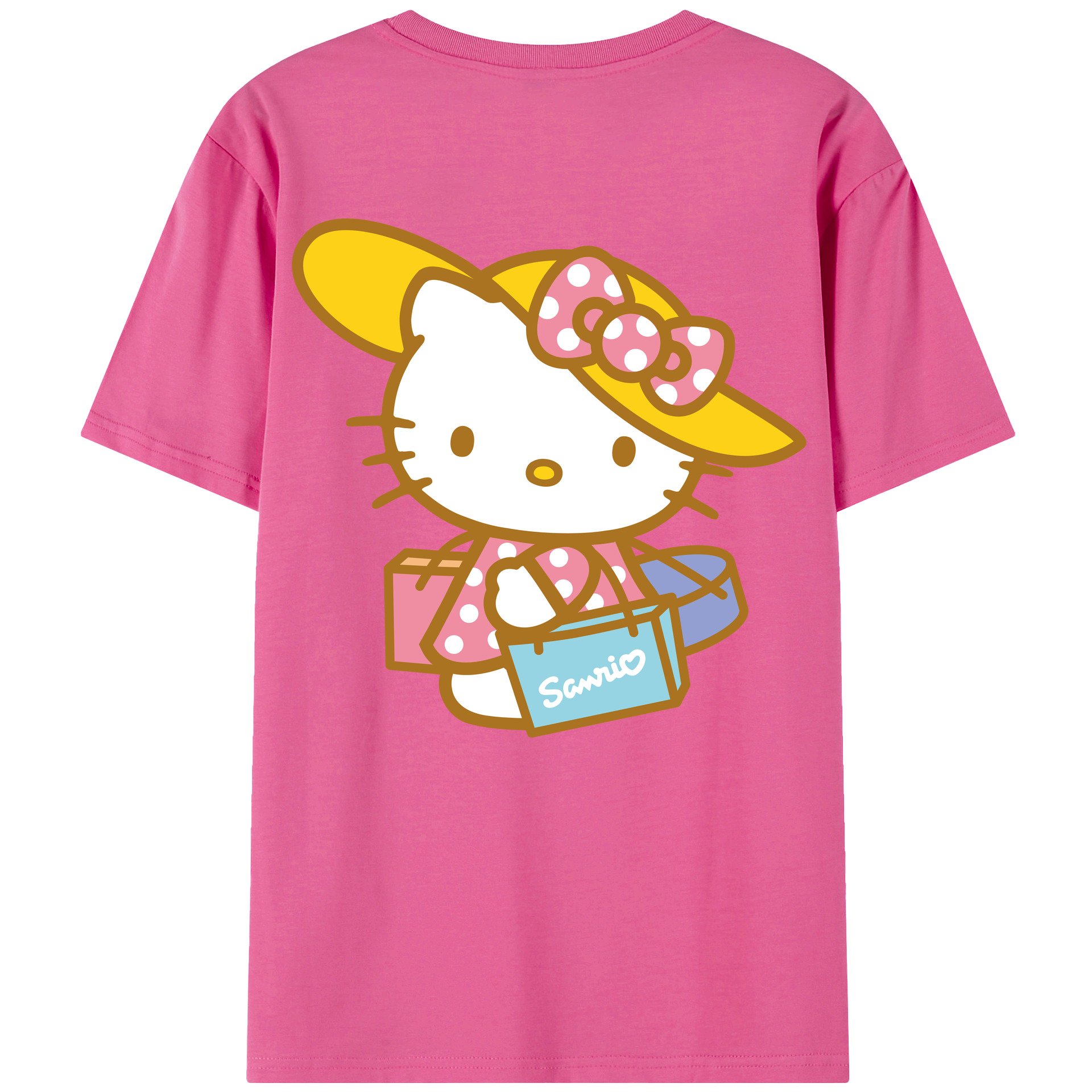 （画像用） Hello Kitty ハローキティ レディース半袖Tシャツ(バックプリント)