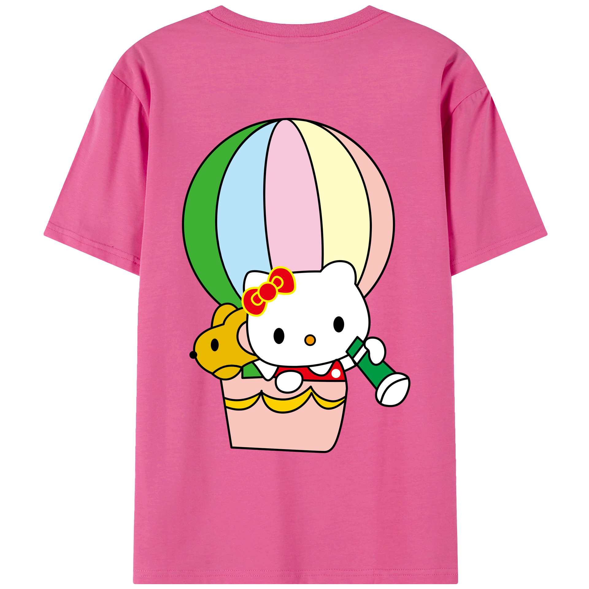 （画像用） Hello Kitty ハローキティ レディース半袖Tシャツ(バックプリント)