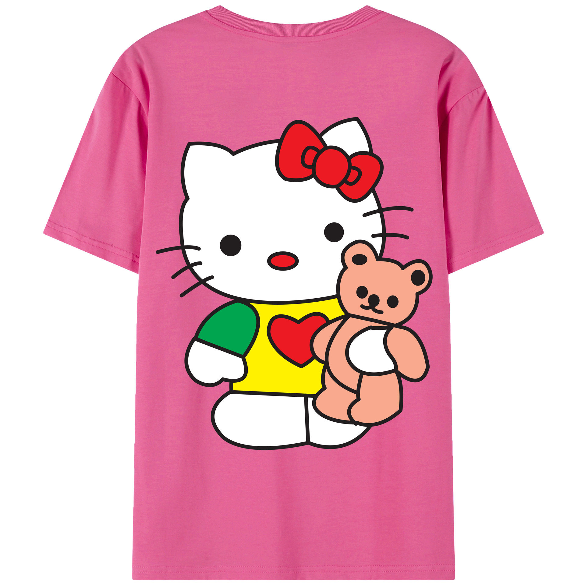 （画像用） Hello Kitty ハローキティ レディース半袖Tシャツ(バックプリント)