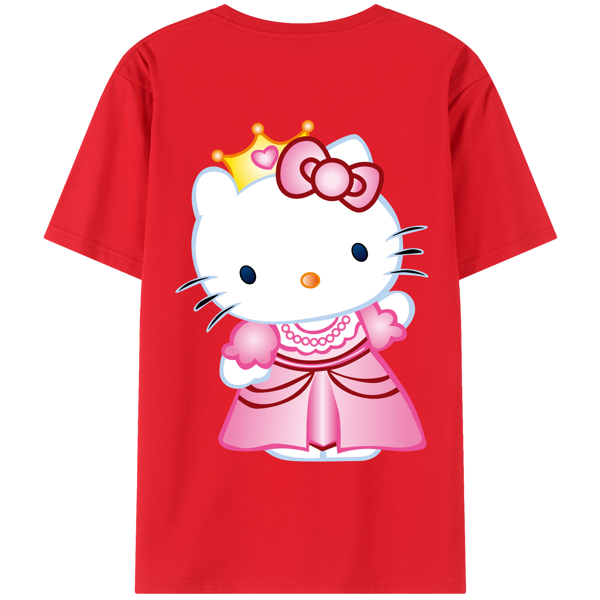 （画像用） Hello Kitty ハローキティ レディース半袖Tシャツ(バックプリント)