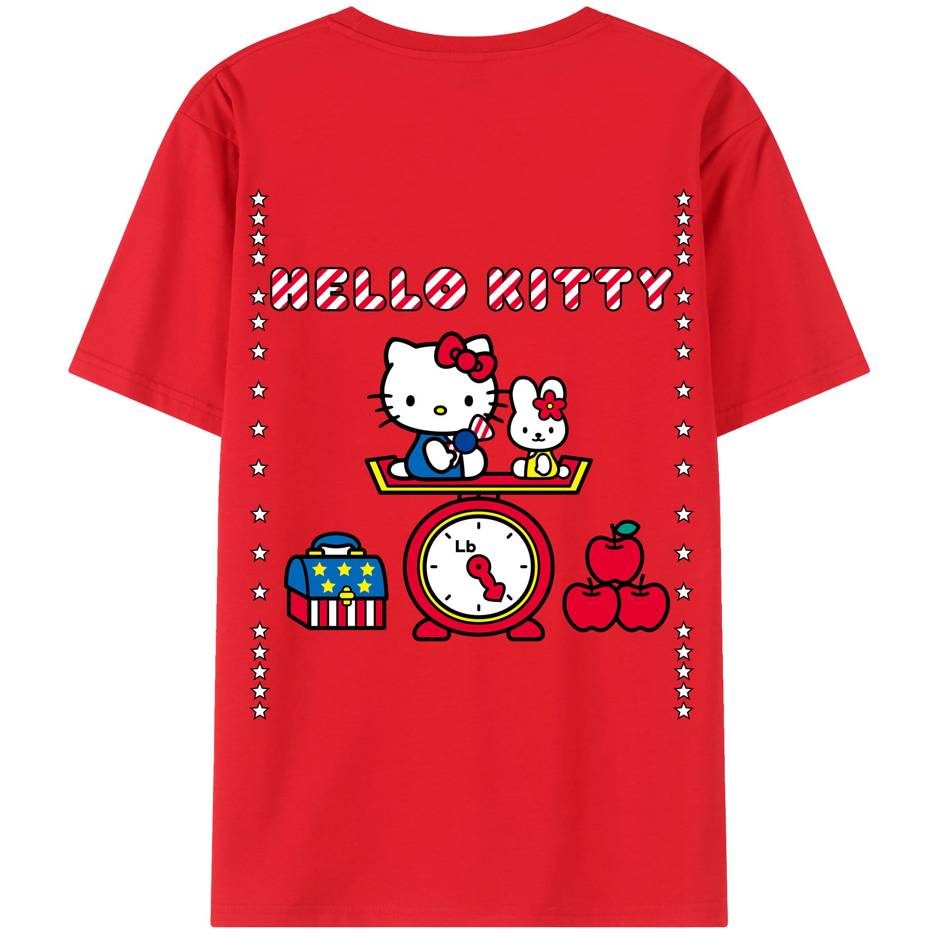 （画像用） Hello Kitty ハローキティ レディース半袖Tシャツ(バックプリント)