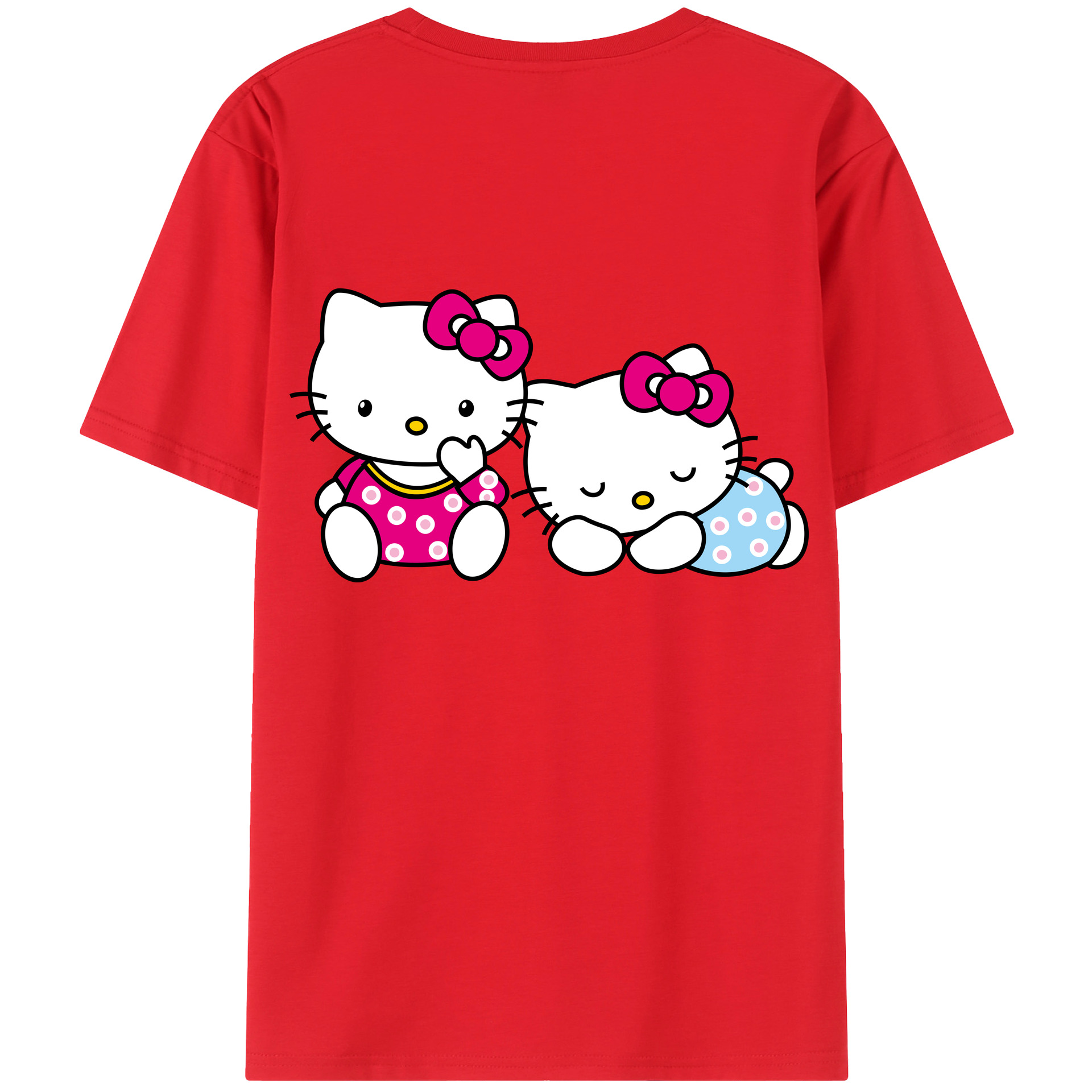 （画像用） Hello Kitty ハローキティ レディース半袖Tシャツ(バックプリント)