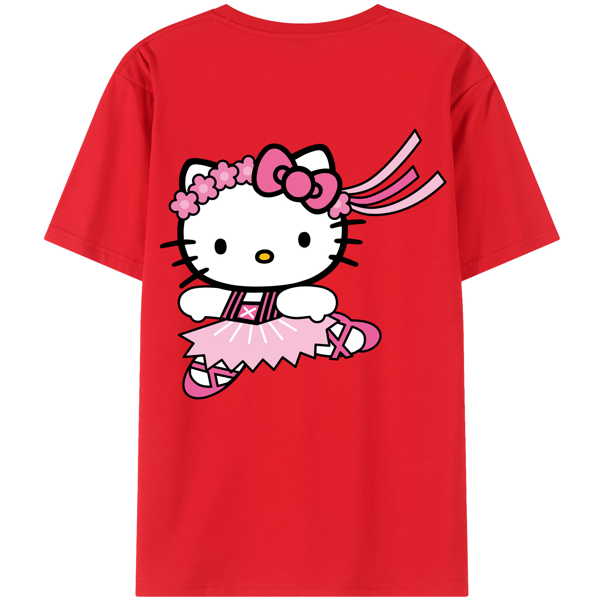 （画像用） Hello Kitty ハローキティ レディース半袖Tシャツ(バックプリント)
